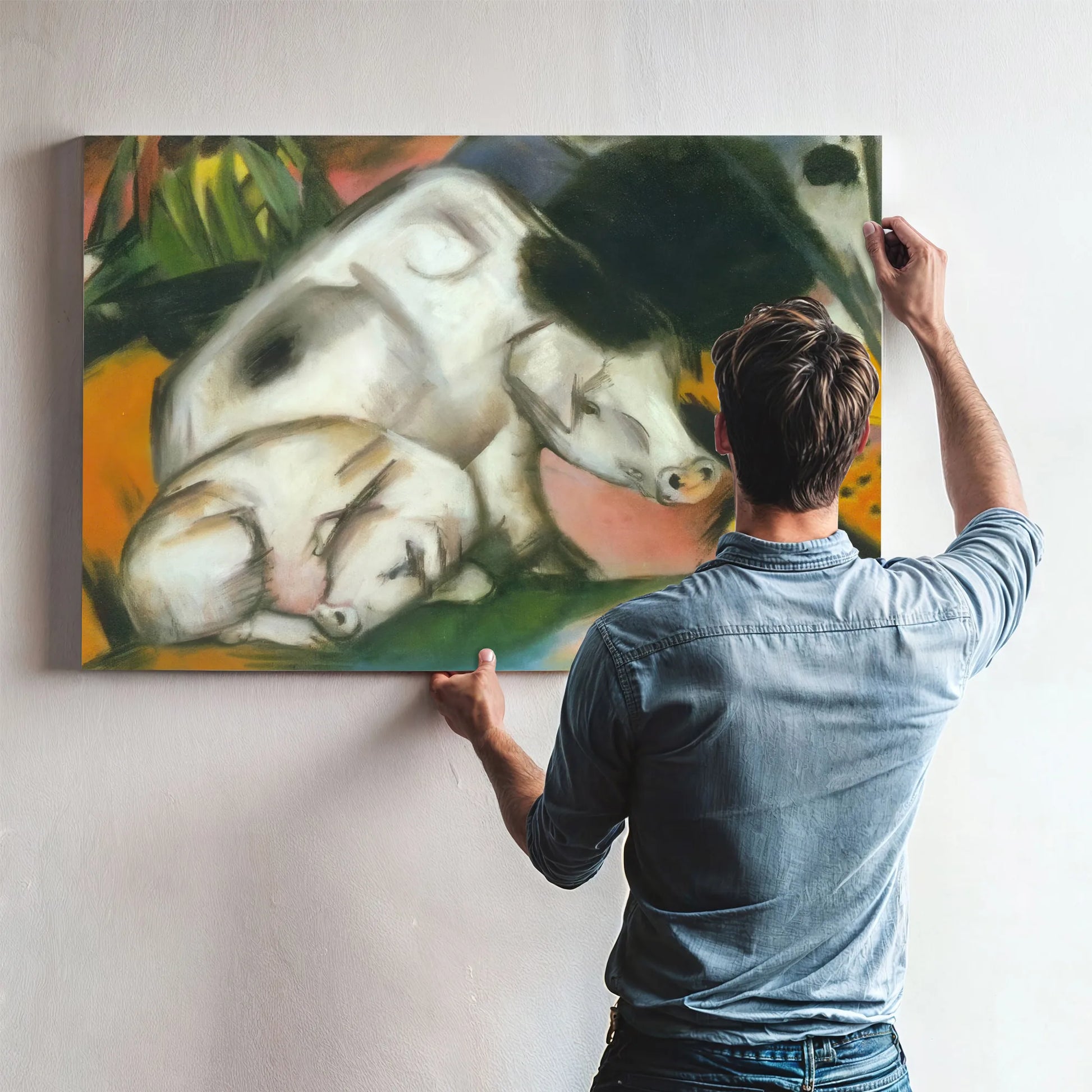 Pigs By Franz Marc Fine Art Print