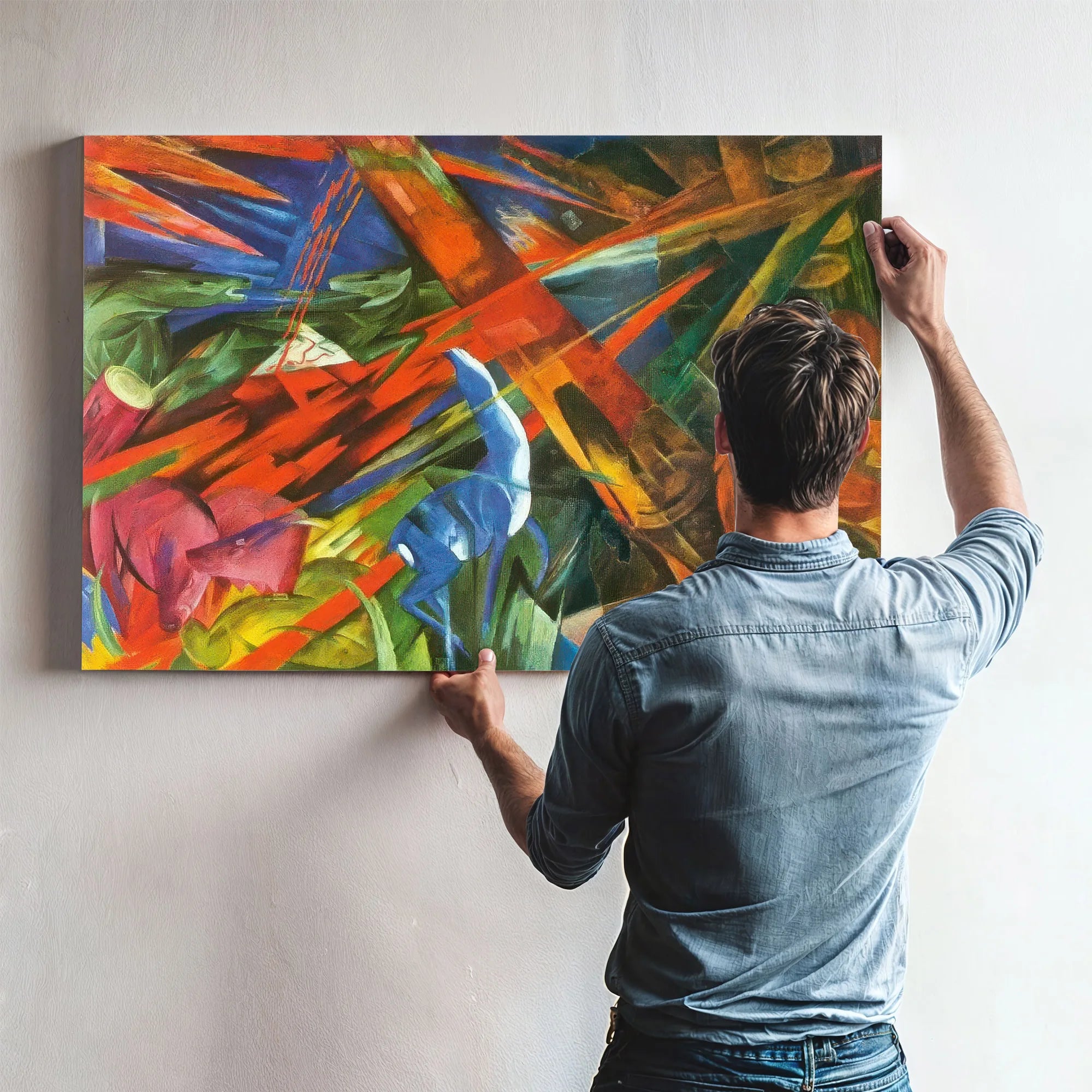 Animal Fates (The Trees Show Their Rings) By Franz Marc Fine Art Print