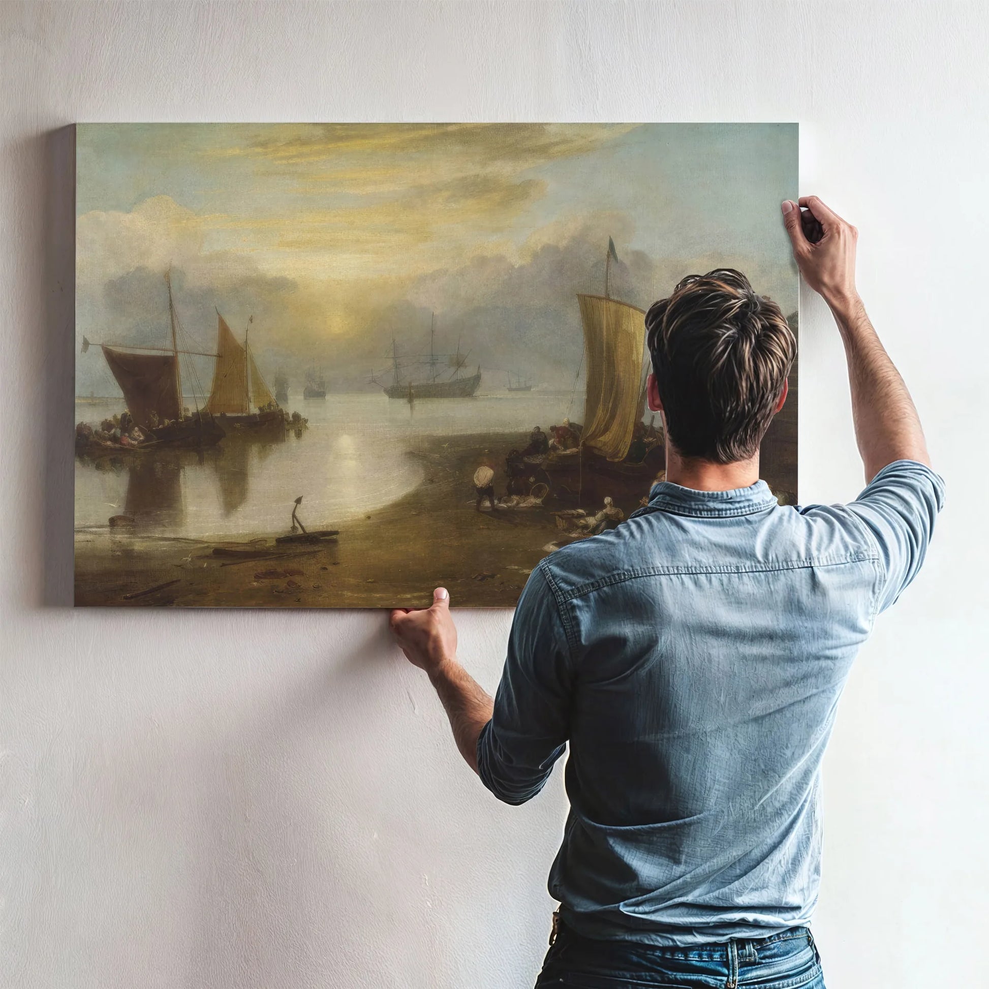 Sun Rising Through Vapour By Joseph Mallord William Turner Fine Art Print