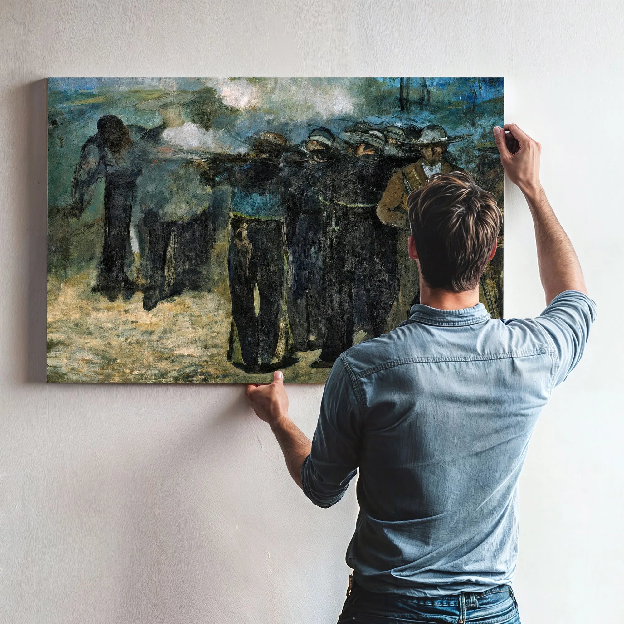 Execution Of The Emperor Maximilian By Edouard Manet Fine Art Print