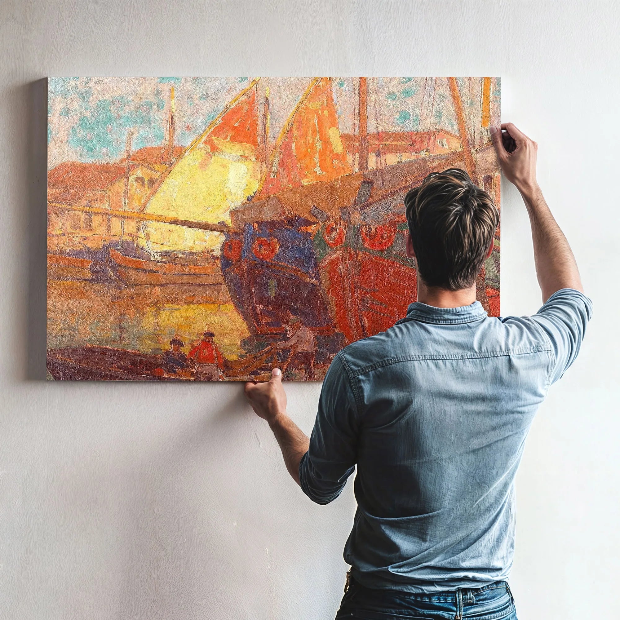 Tuna Boats By Edgar Payne Fine Art Print