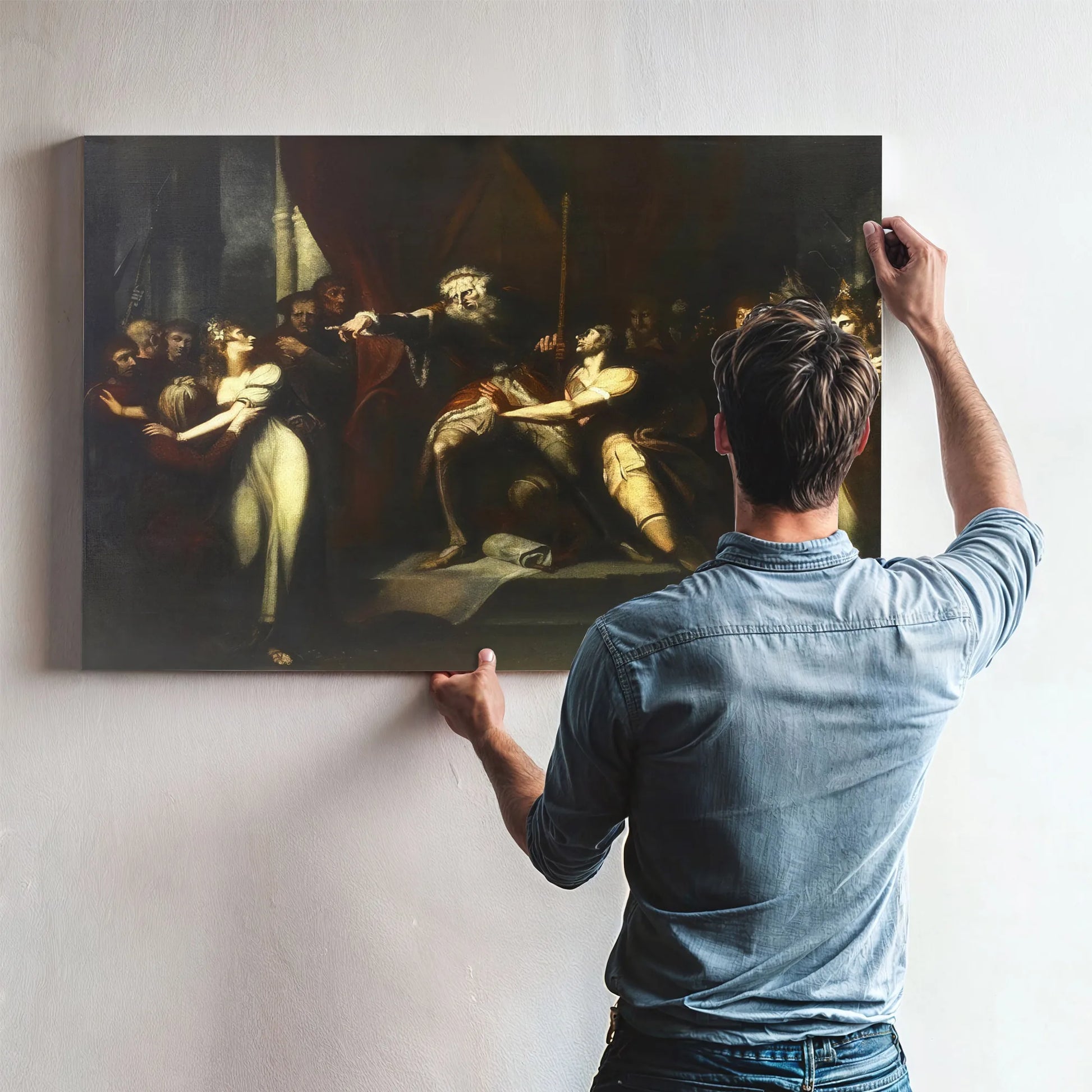 King Lear Banishing Cordelia By Henry Fuseli Fine Art Print