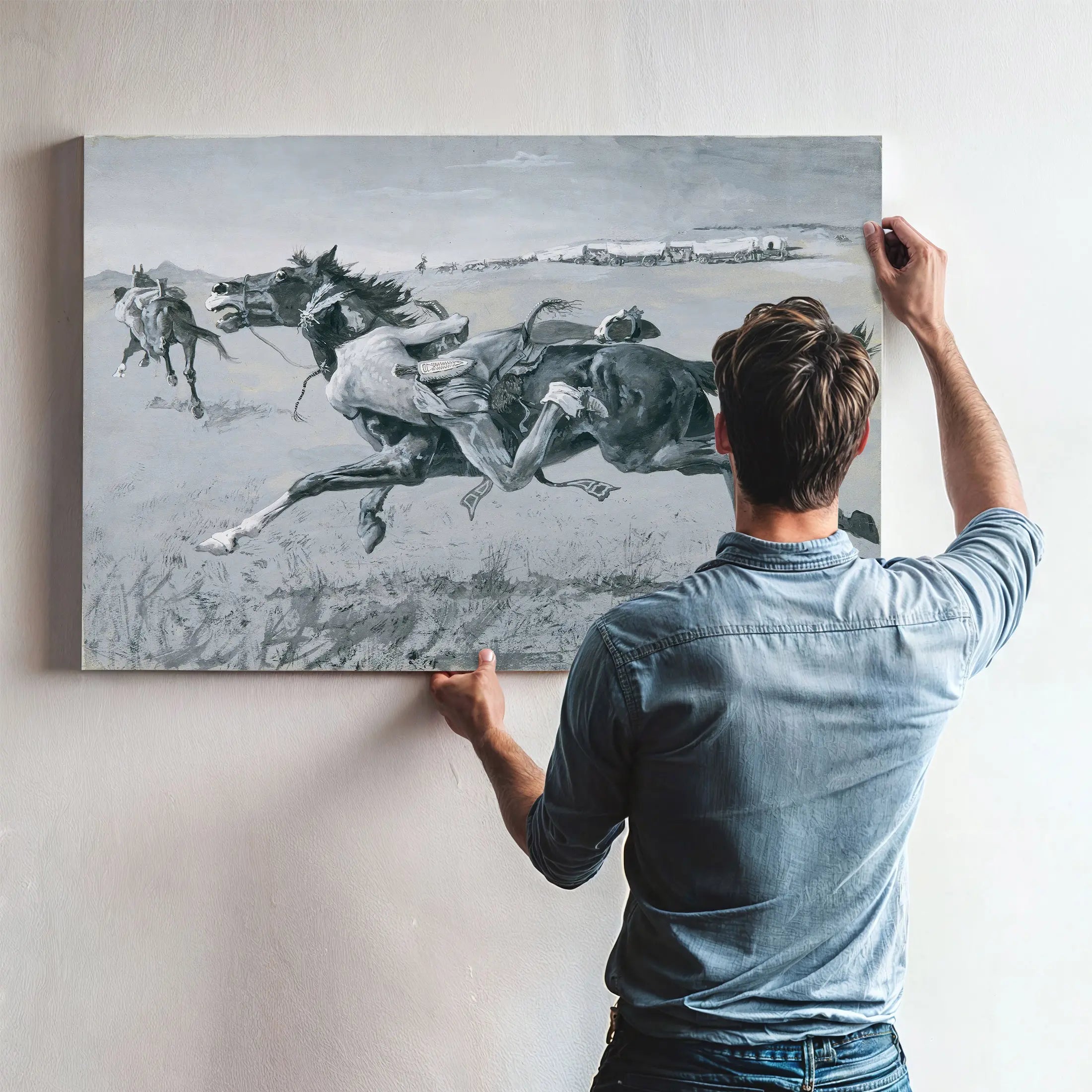 A Peril Of The Plains by Frederic Remington