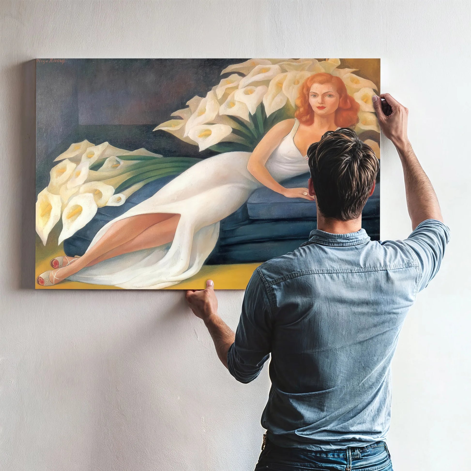 Portrait Of Cuca Bustamante By Diego Rivera Fine Art Print