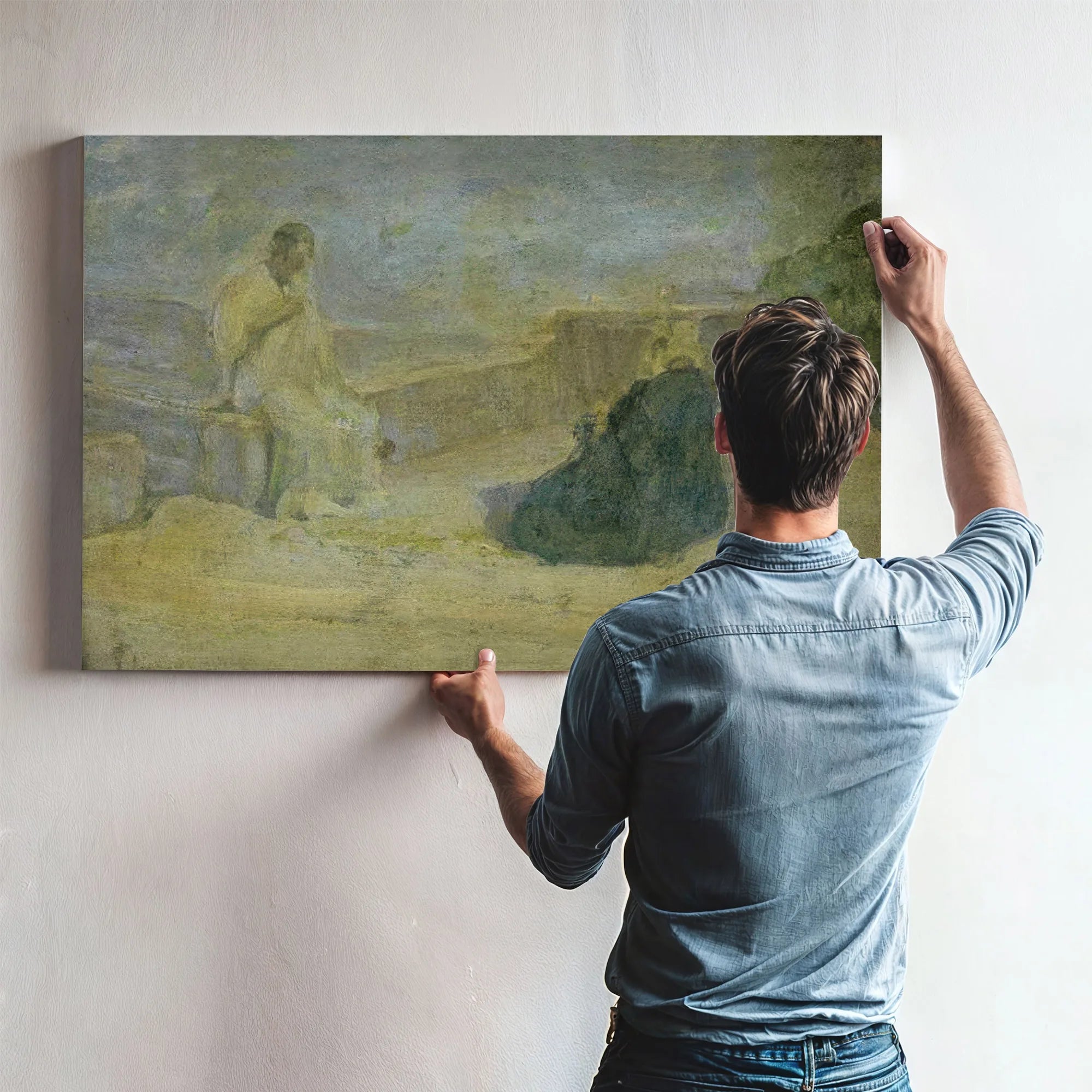 Christ And Nicodemus (Early Study) By Henry Ossawa Tanner Fine Art Print