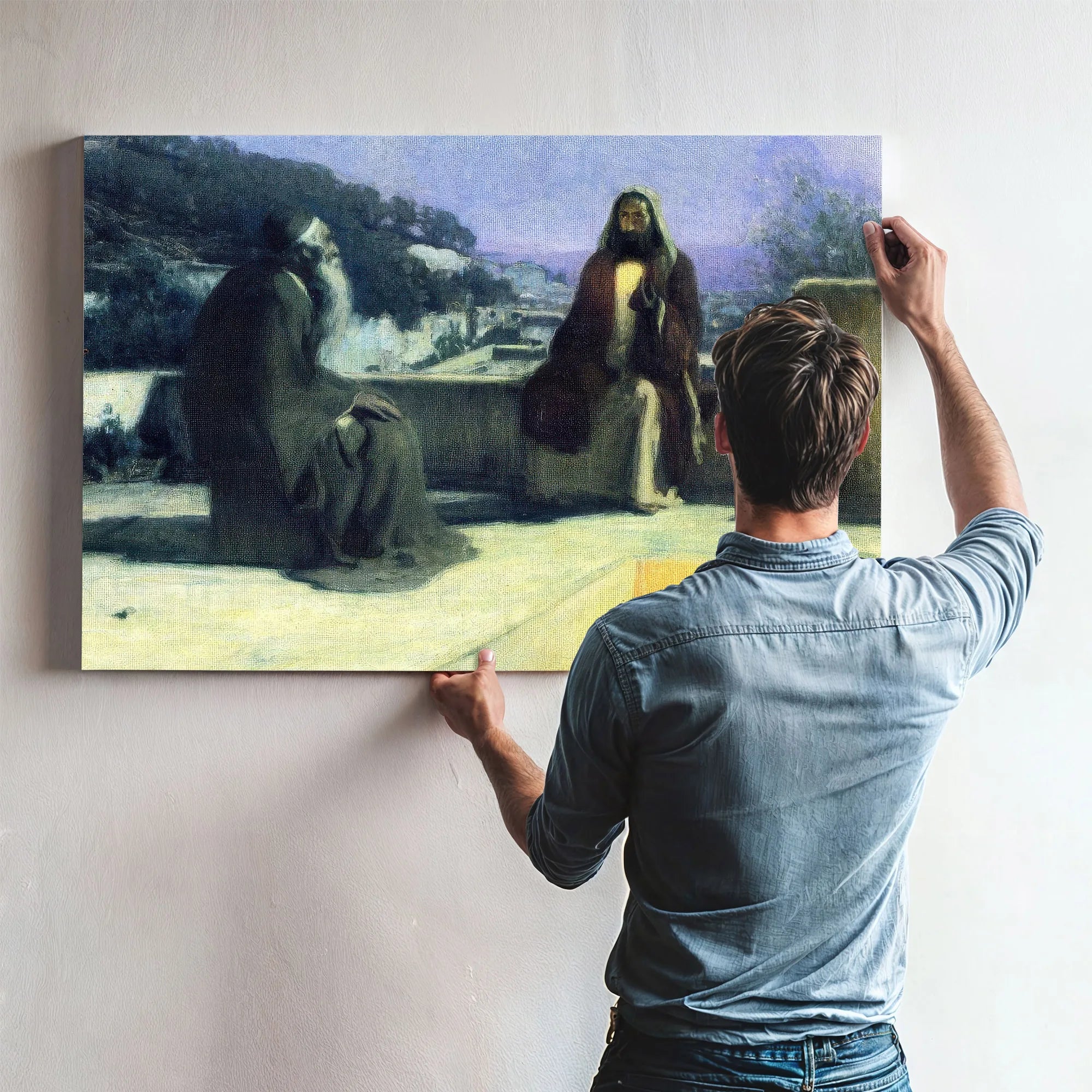 Nicodemus Visiting Jesus By Henry Ossawa Tanner Fine Art Print