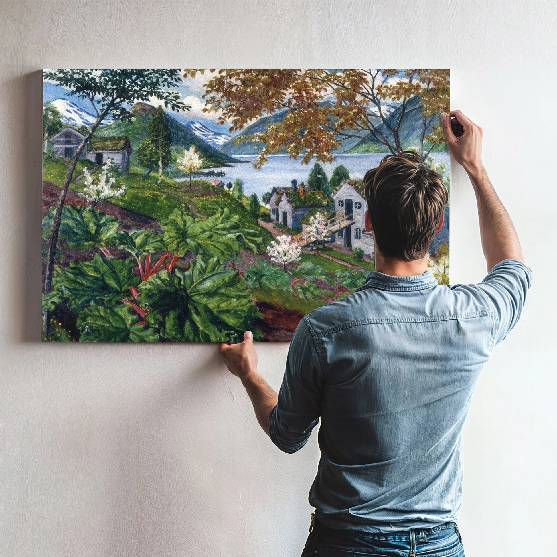 Rhubarb At Sandalstrand By Nicolai Astrup Fine Art Print