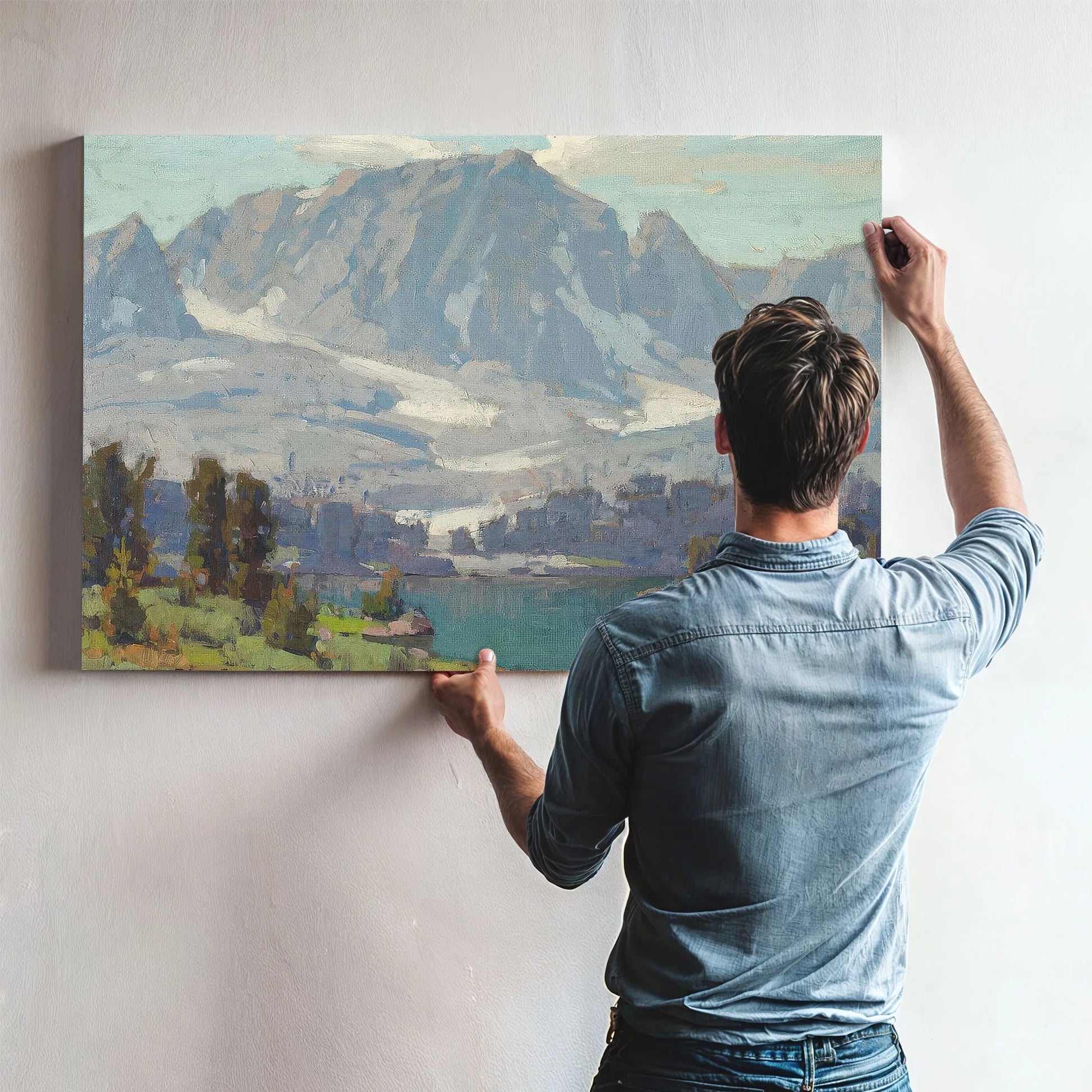 A High Sierra Lake By Edgar Payne Fine Art Print
