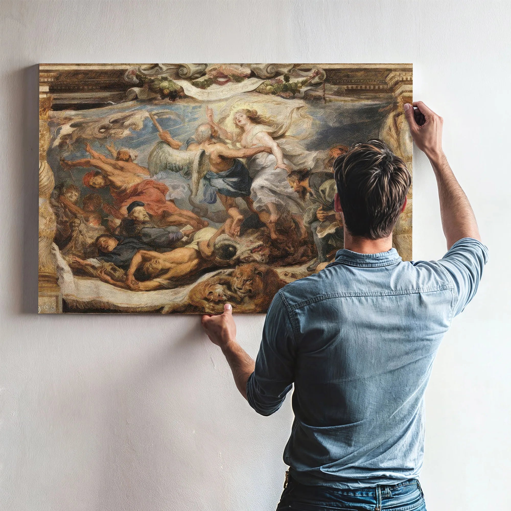 The Triumph Of Truth Over Heresy By Peter Paul Rubens Fine Art Print