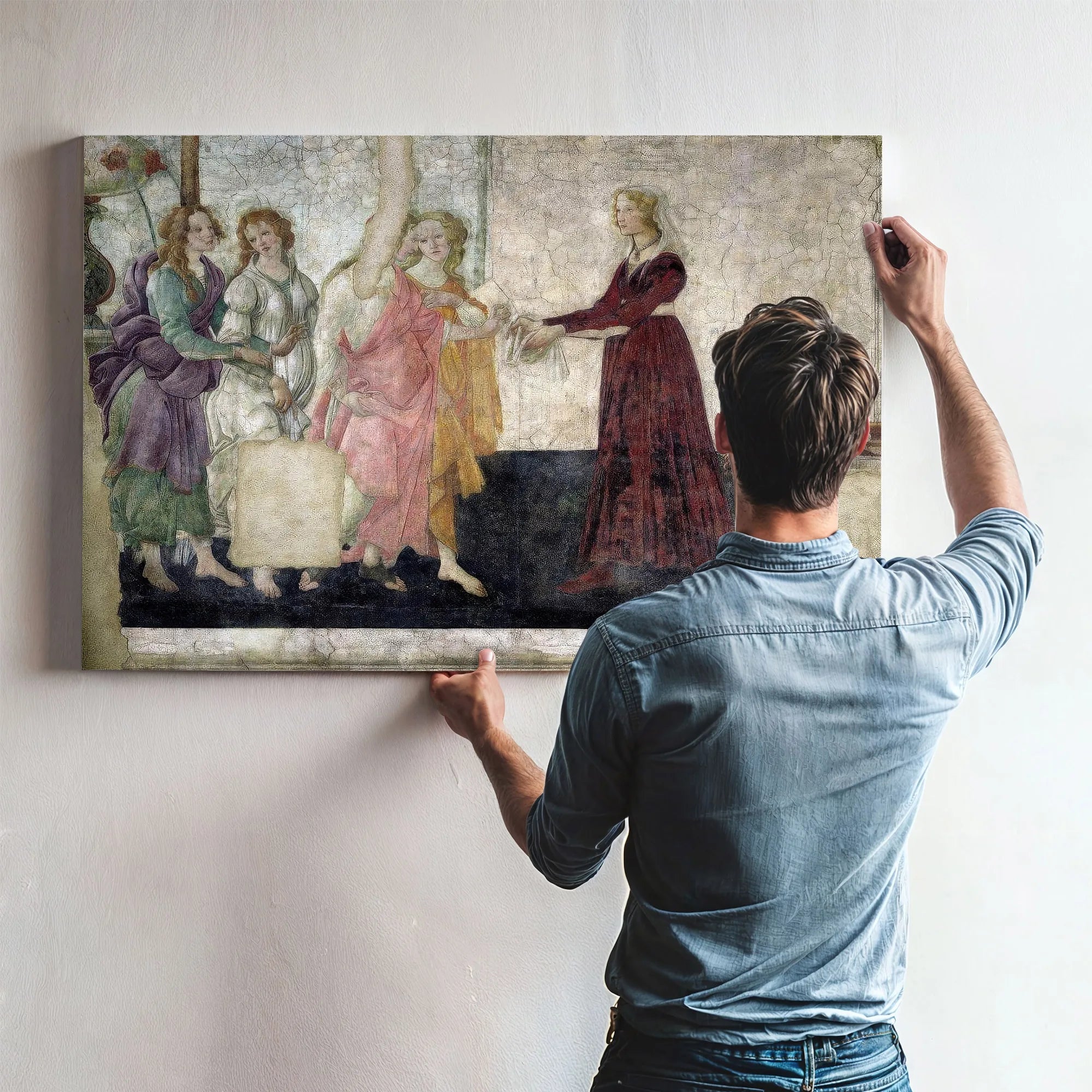 Venus And The Graces Offering Gifts To A Young Girl By Sandro Botticelli Fine Art Print