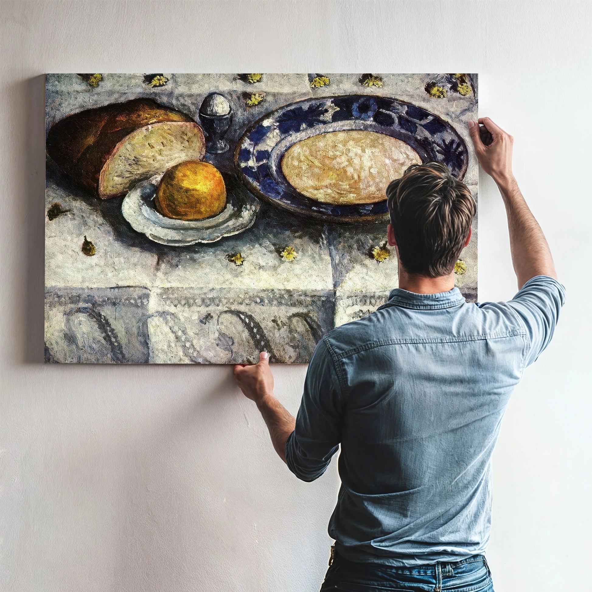 Still Life With A Plate Of Milk By Paula Modersohn Becker Fine Art Print