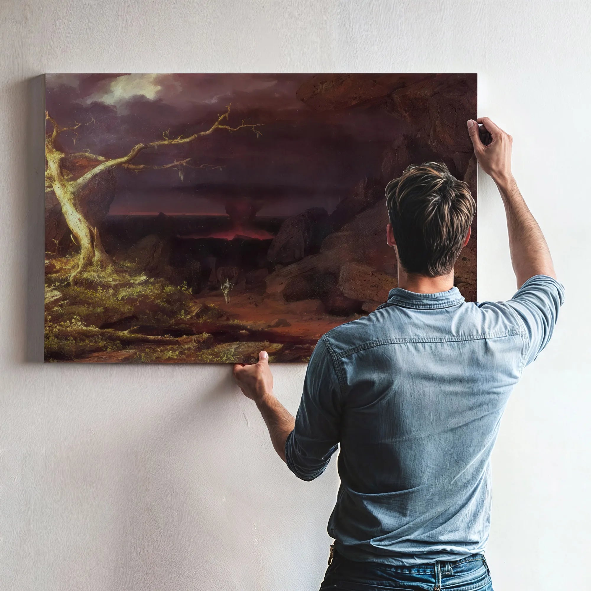 Christian On The Borders Of The Valley Of The Shadow Of Death By Frederic Edwin Church Fine Art Print
