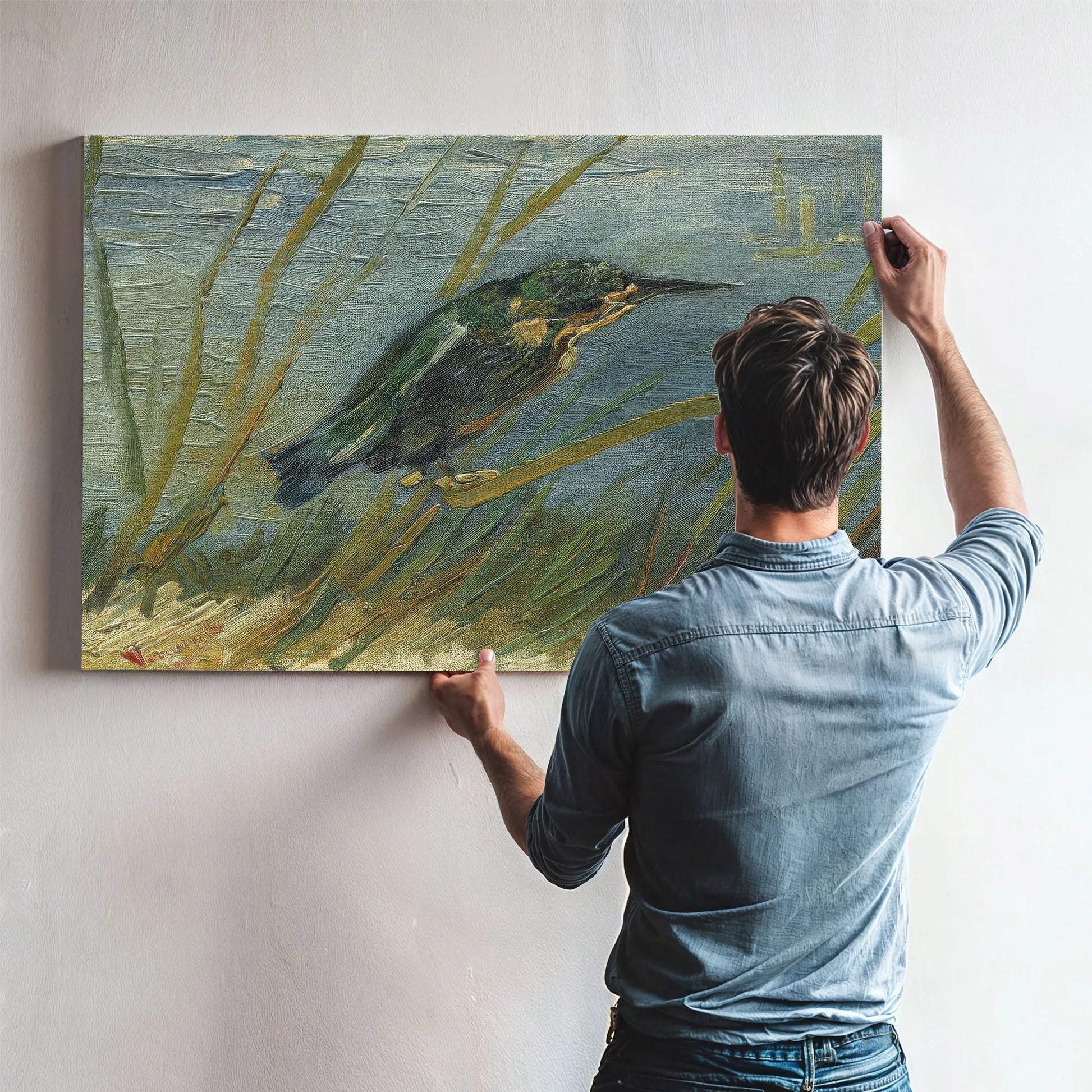 Kingfisher By The Waterside By Vincent Van Gogh Fine Art Print