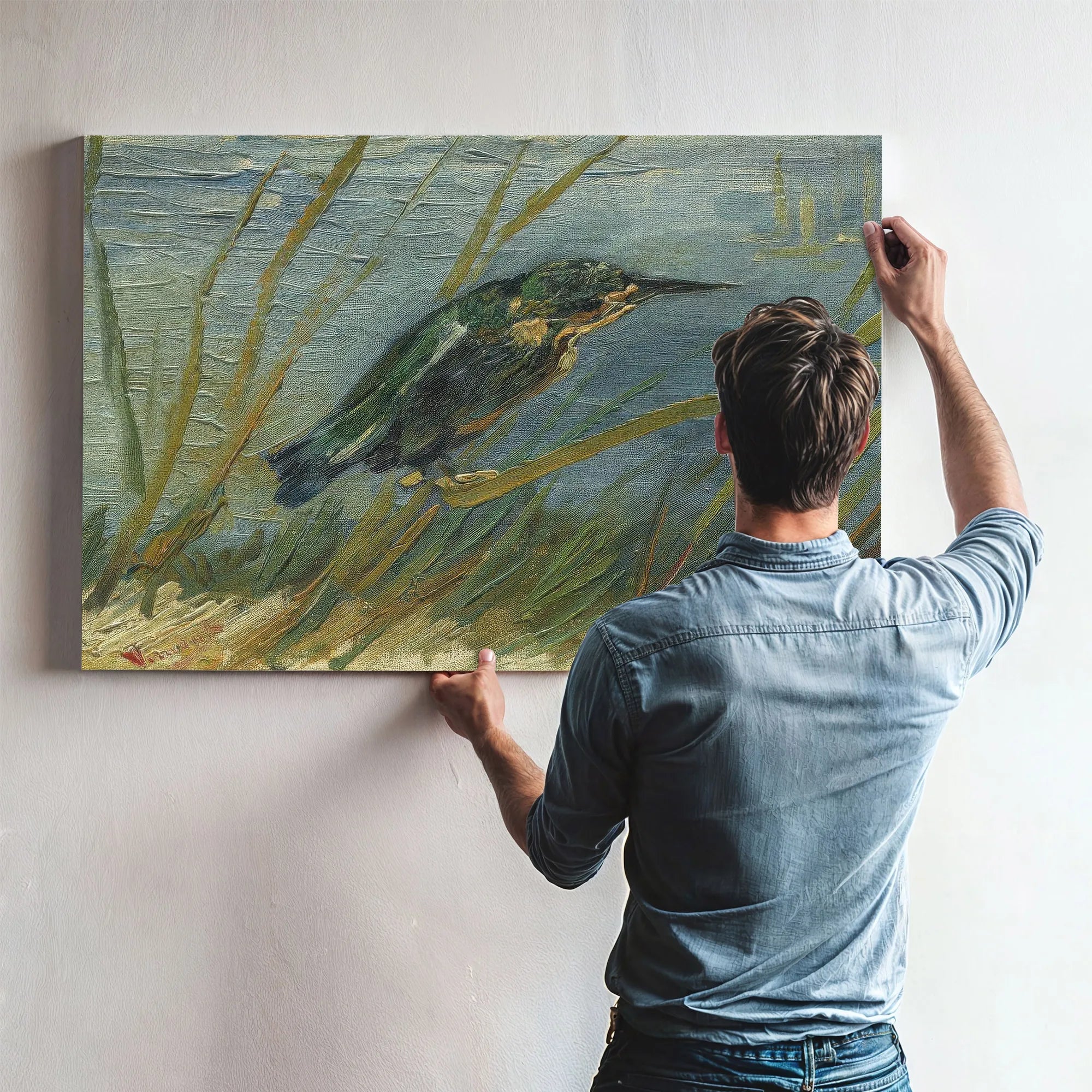 Kingfisher By The Waterside By Vincent Van Gogh Fine Art Print