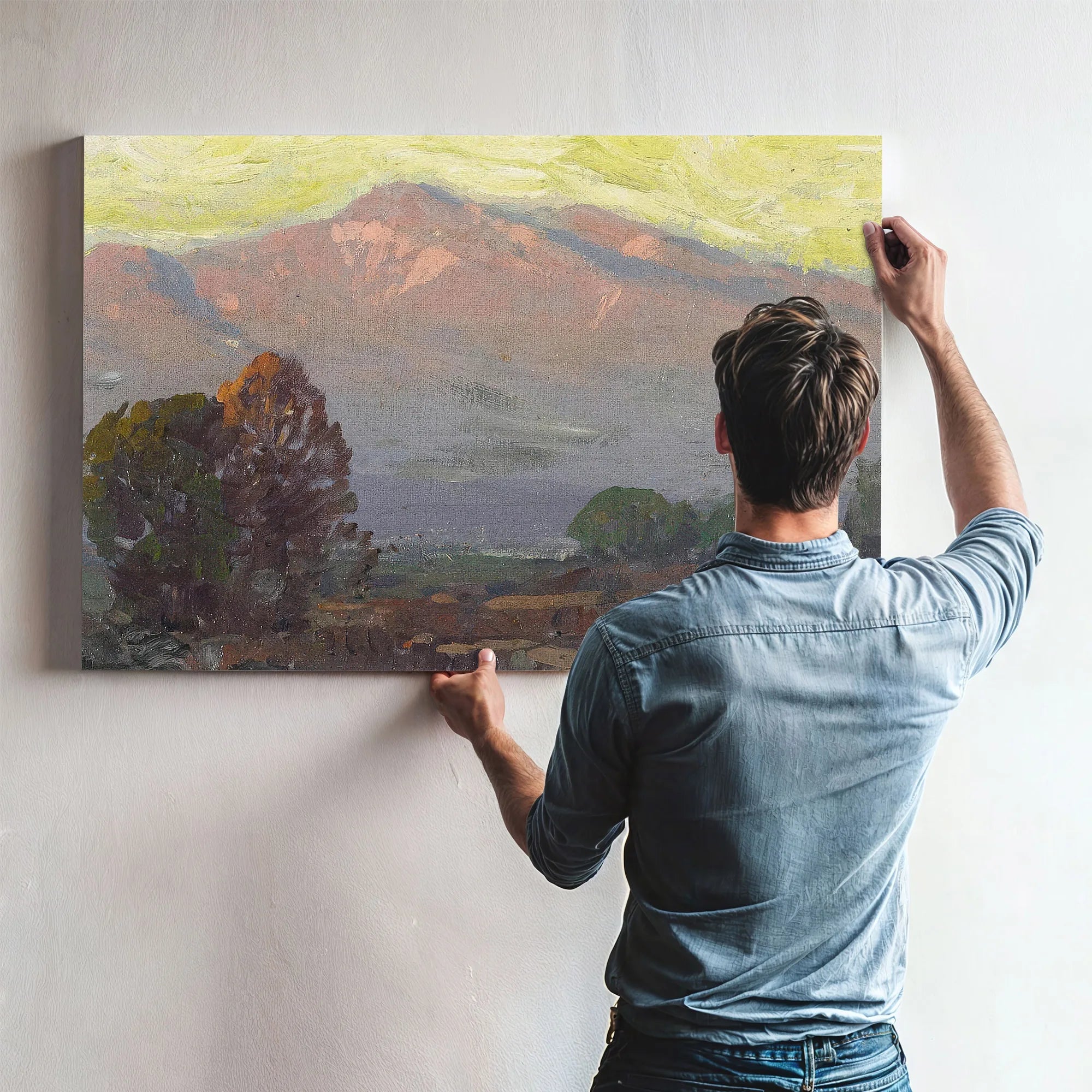 Mountains At Sundown By Edgar Payne Fine Art Print