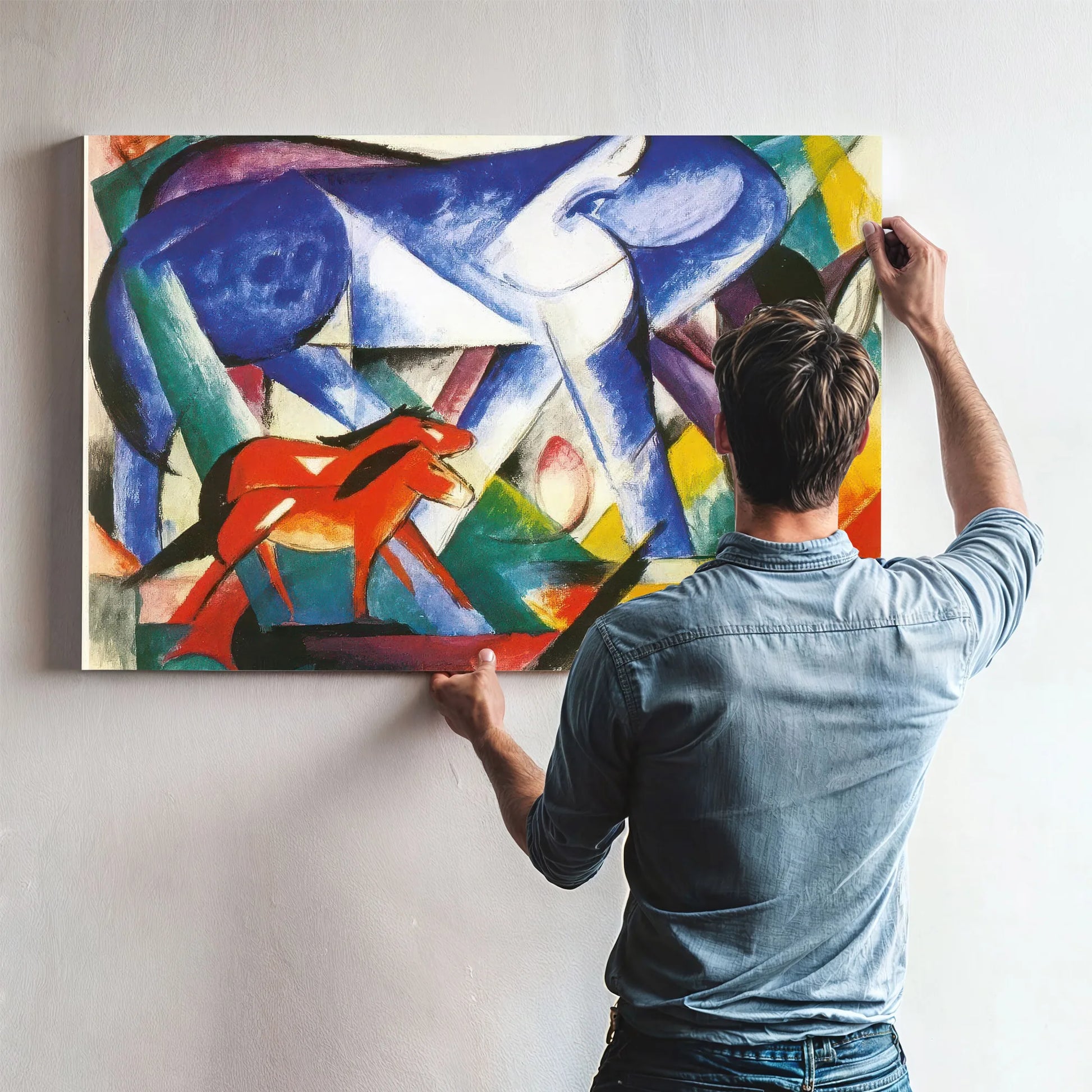 The First Animals By Franz Marc Fine Art Print