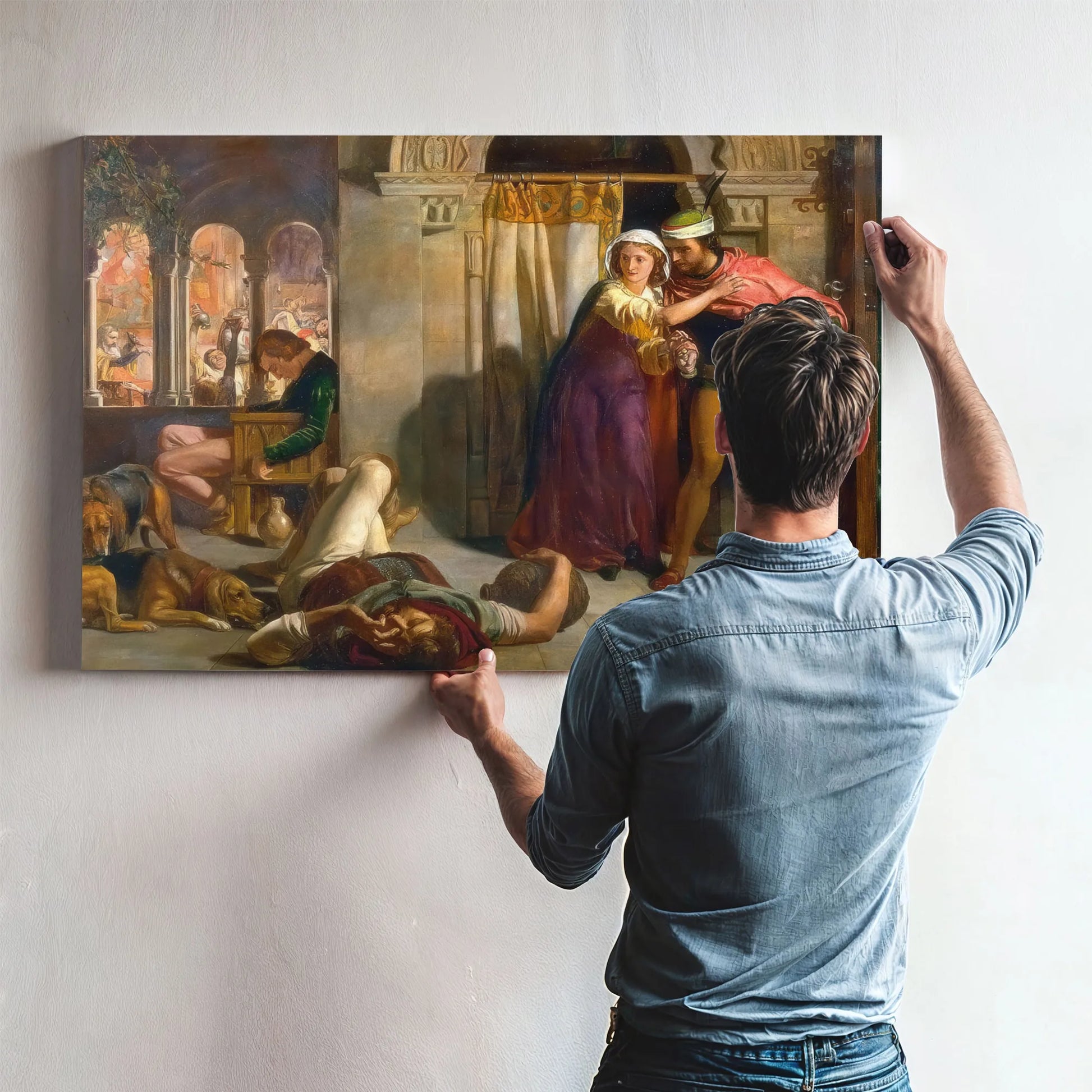 The Eve Of St Agnes By William Holman Hunt Fine Art Print