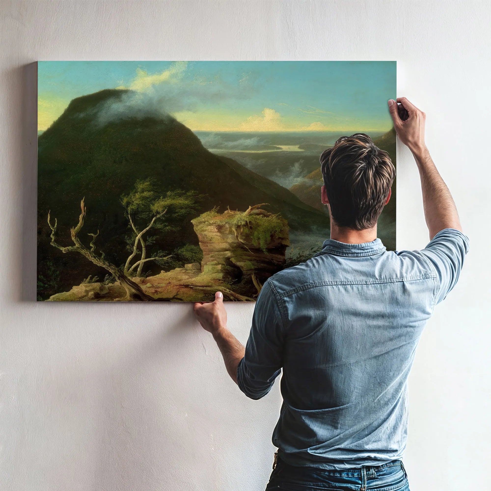 View Of The Round Top In The Catskill Mountains By Thomas Cole Fine Art Print