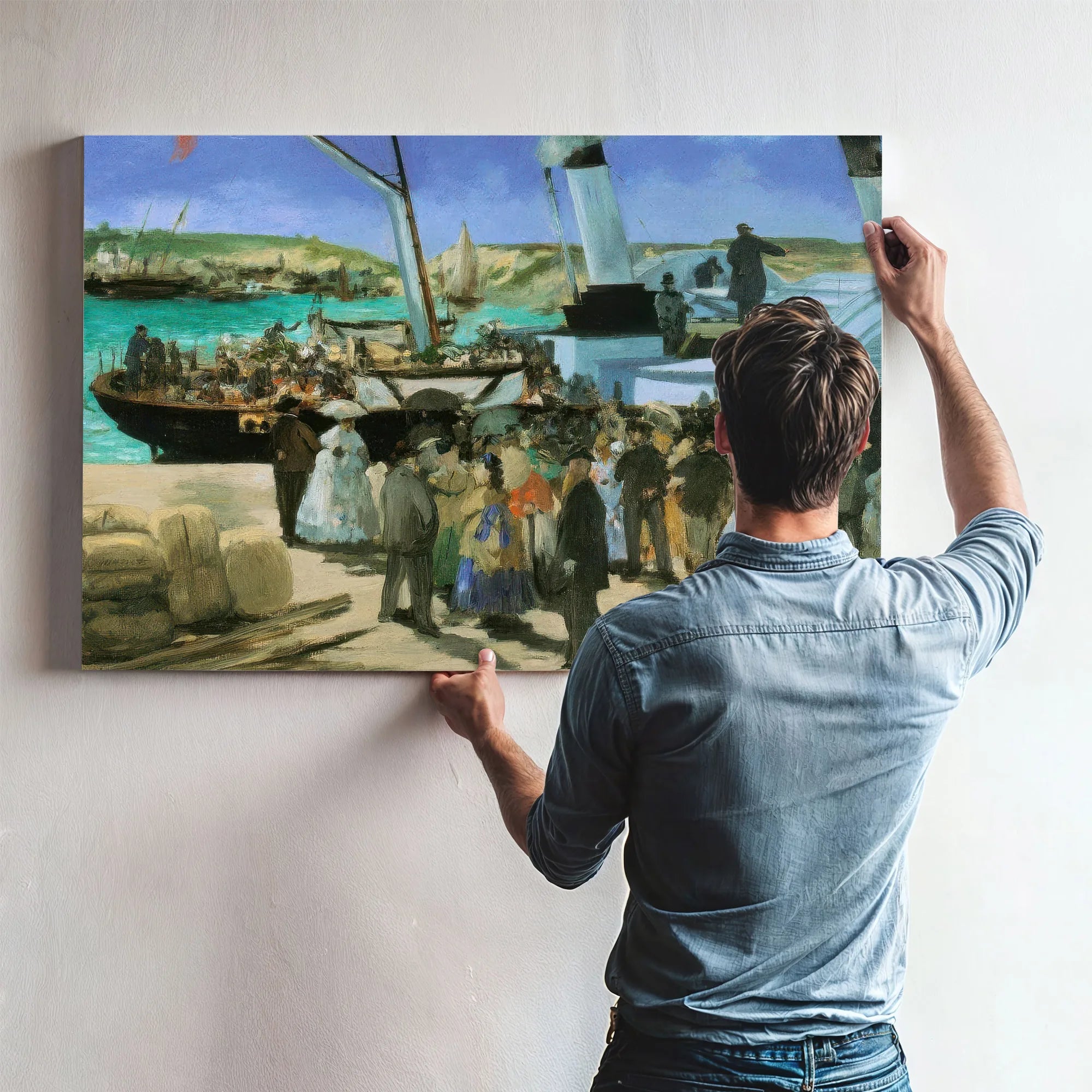 Folkestone Boat Boulogne By Edouard Manet Fine Art Print