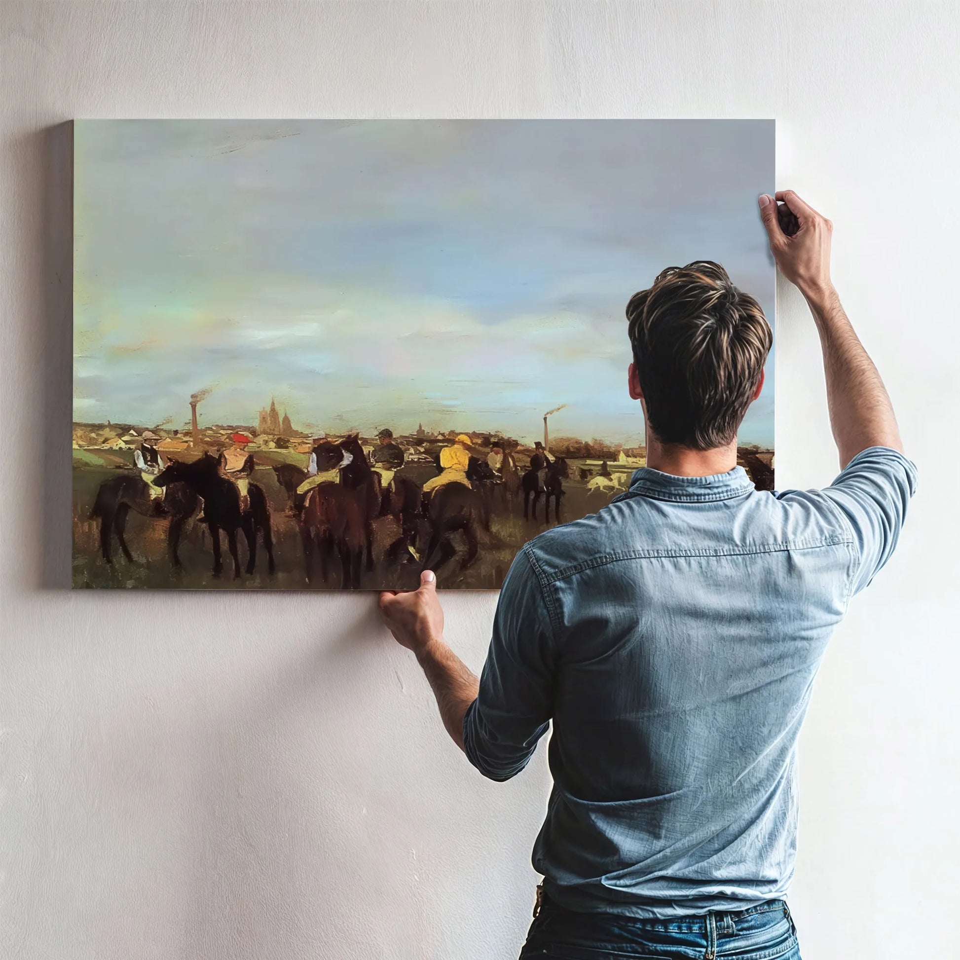 The Races Before The Stsrt By Edgar Degas Fine Art Print