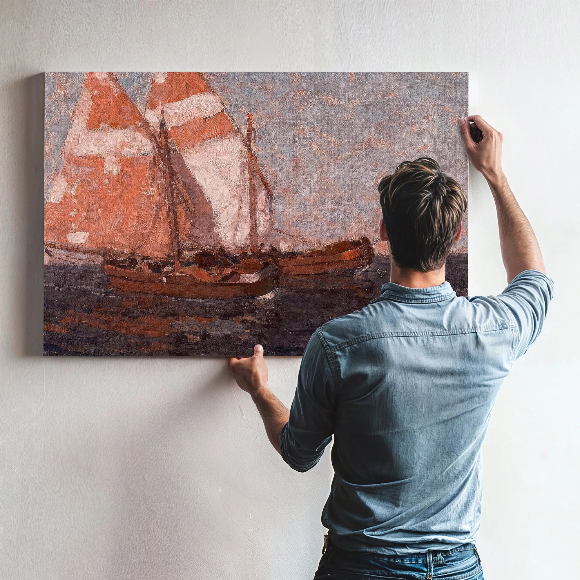 Sailboats On The Adriatic By Edgar Payne Fine Art Print