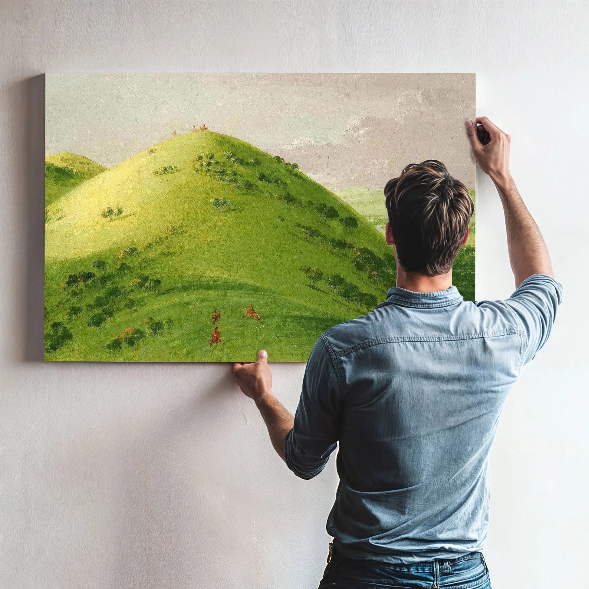 Beautiful Prairie Bluffs, Upper Mississippi By George Catlin Fine Art Print
