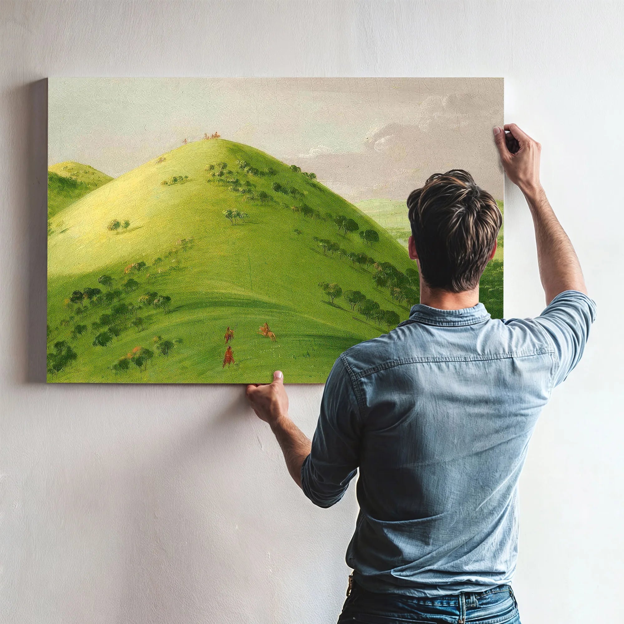 Beautiful Prairie Bluffs, Upper Mississippi By George Catlin Fine Art Print