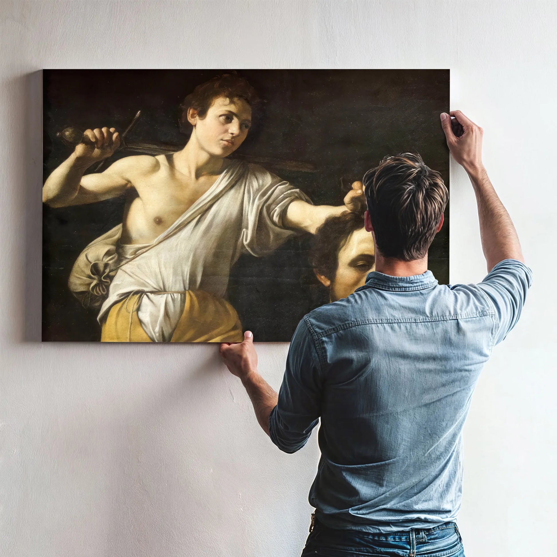 David With The Head Of Goliath By Caravaggio Fine Art Print