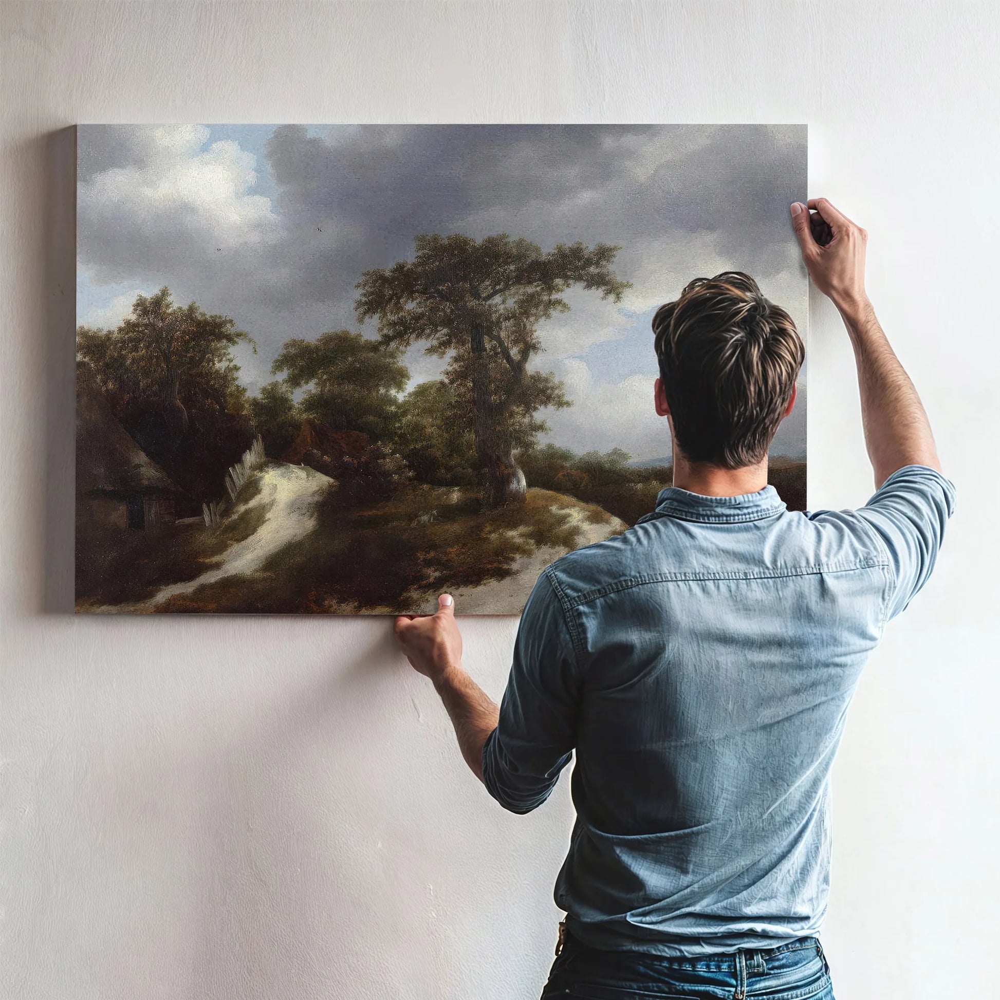 Countryside By Jacob Van Ruisdael Fine Art Print