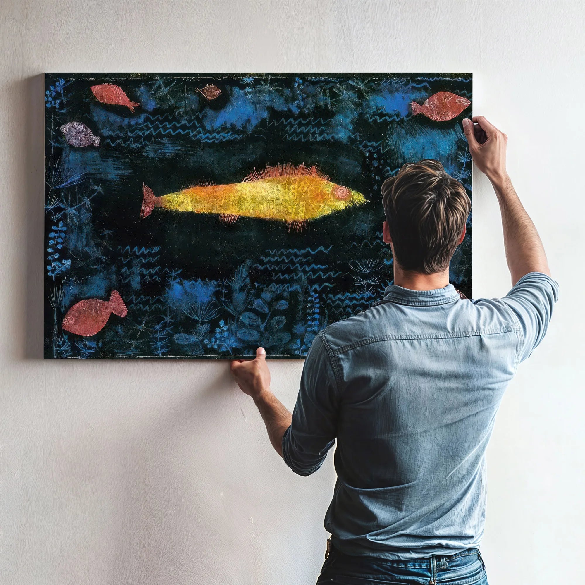 The Goldfish 1925 R 6 ( 86) By Paul Klee Fine Art Print