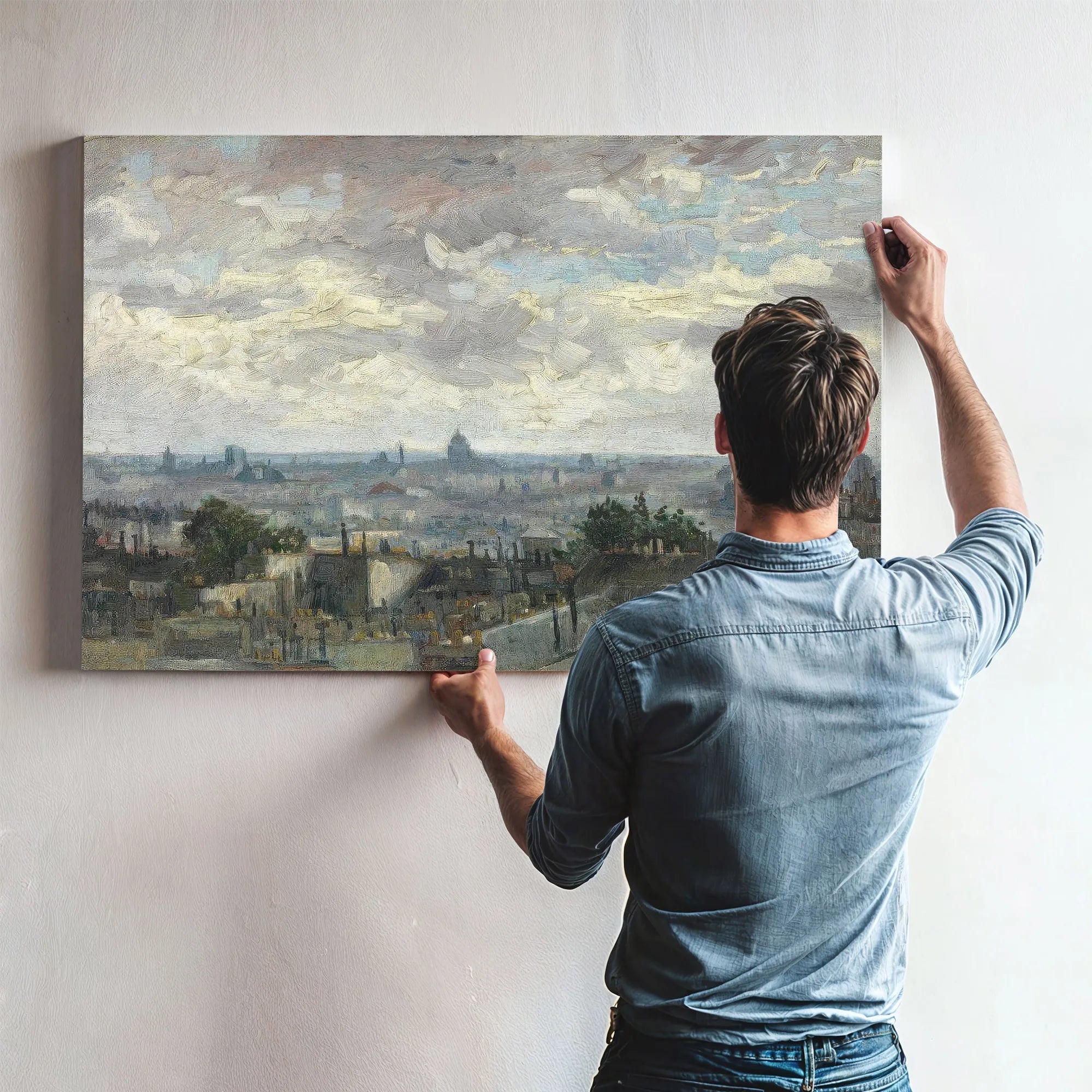 View Of Paris By Vincent Van Gogh Fine Art Print