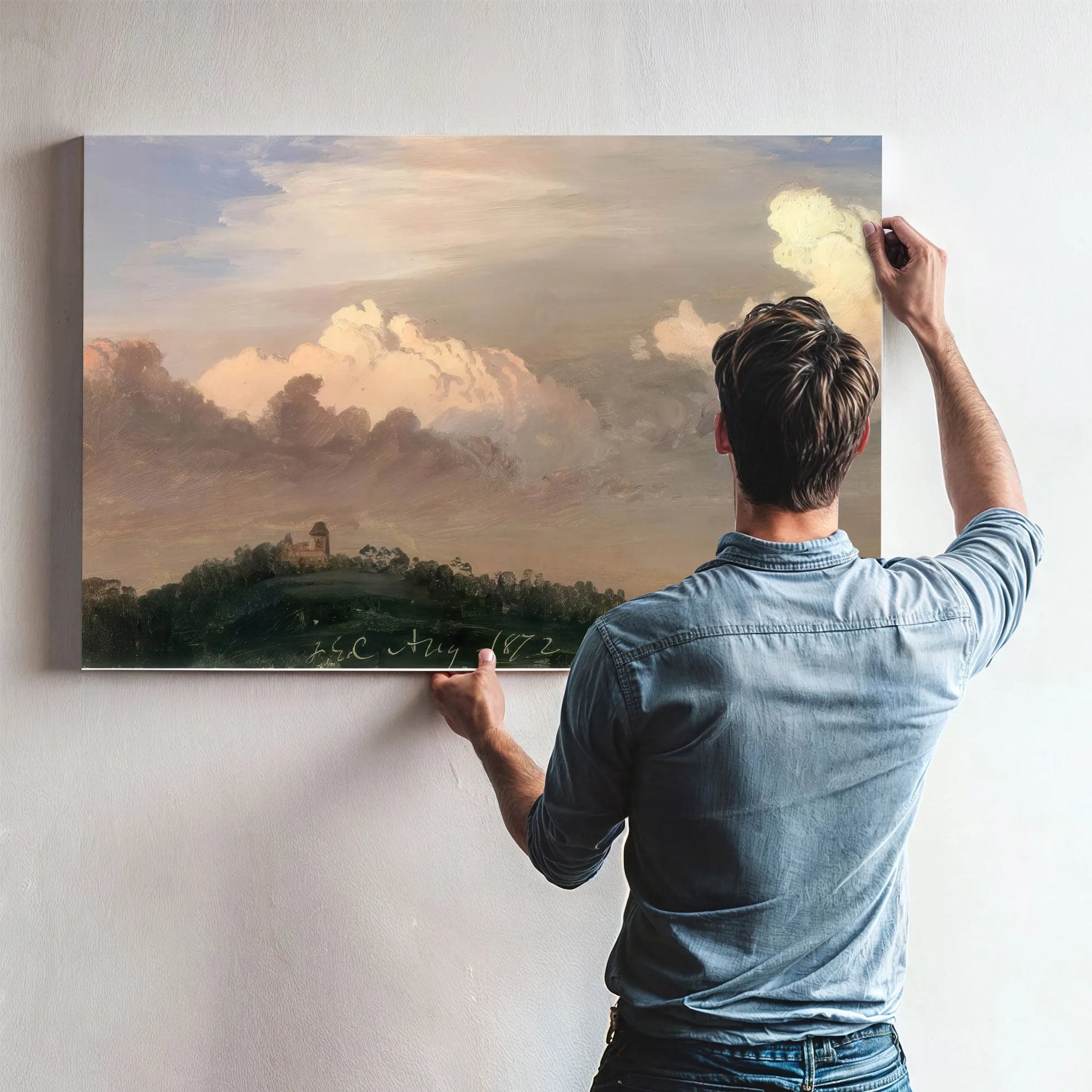 Clouds Over Olana By Frederic Edwin Church Fine Art Print