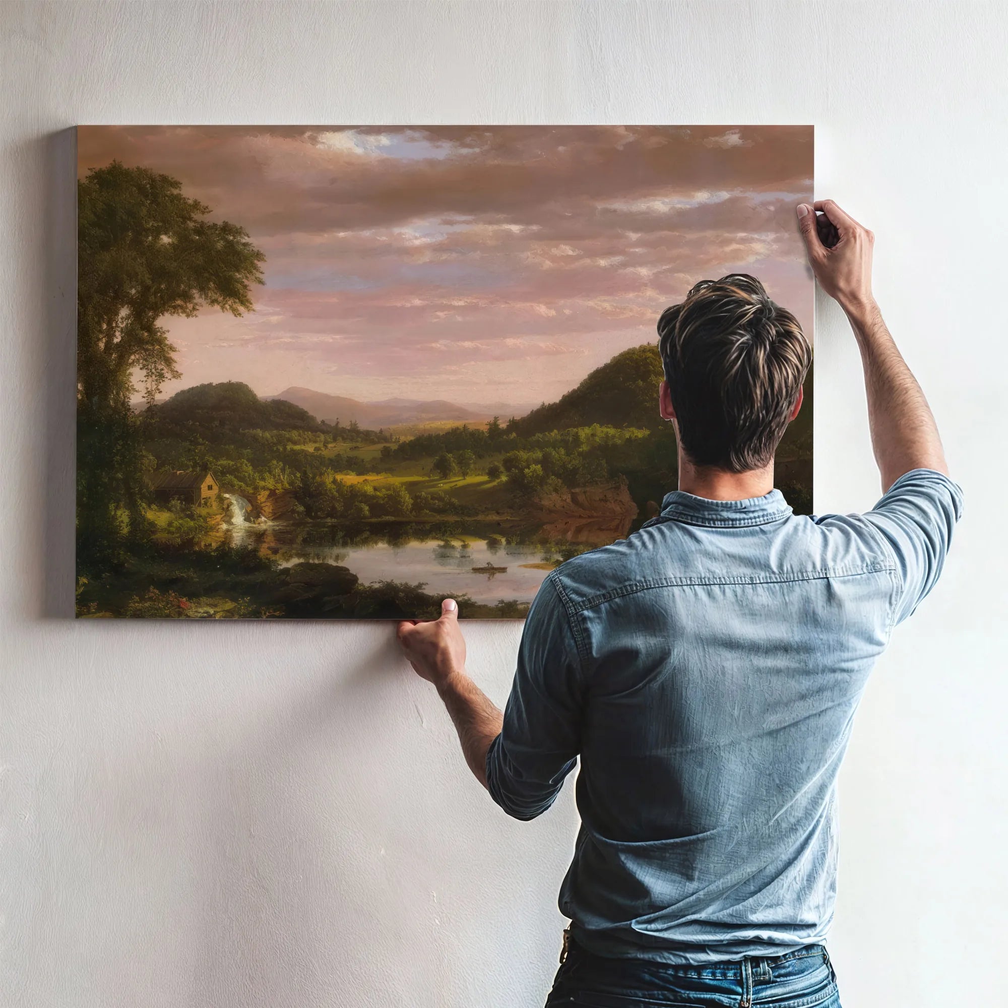 New England Landscape (Evening After A Storm) By Frederic Edwin Church Fine Art Print