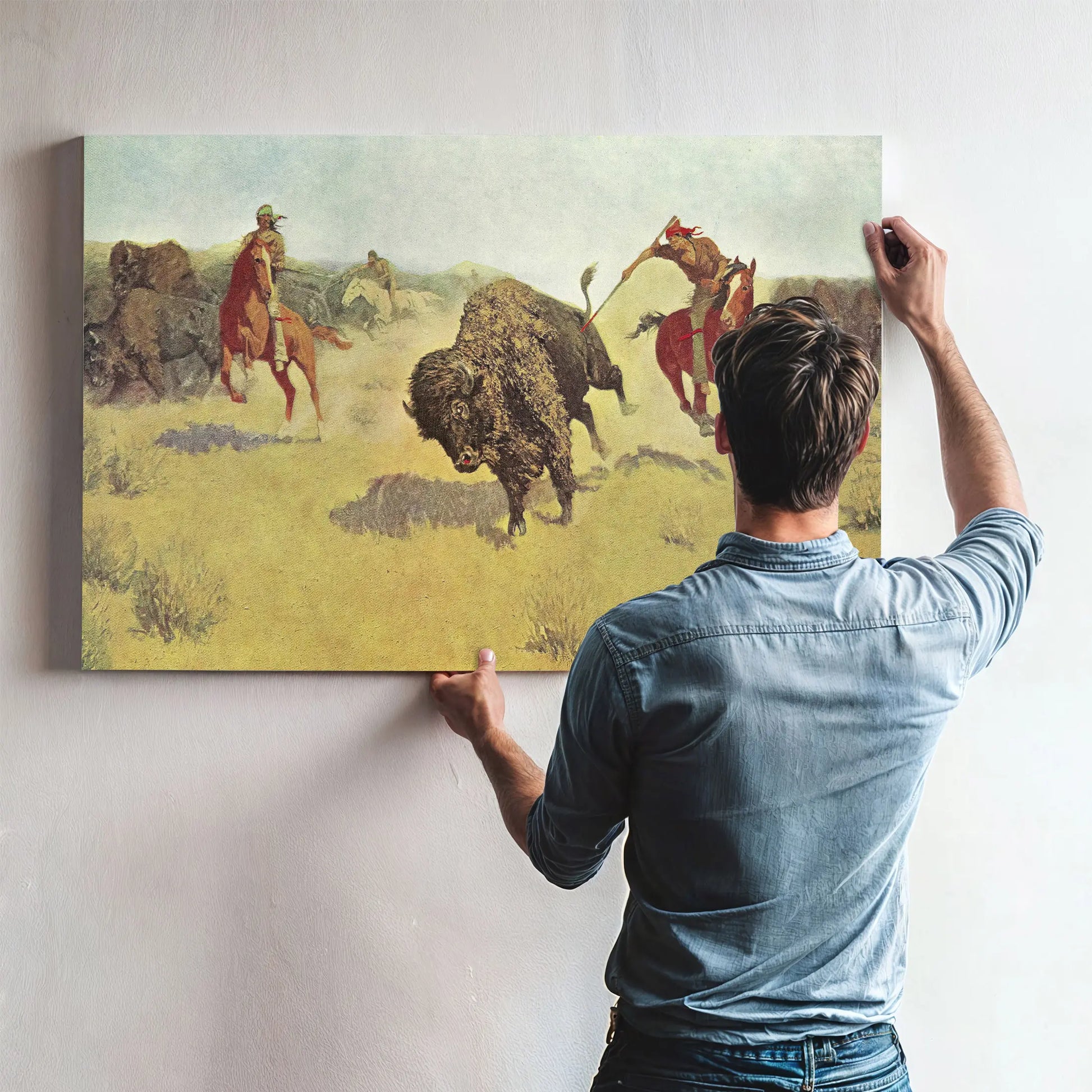 Remingtonbuffalorunners  by Frederic Remington