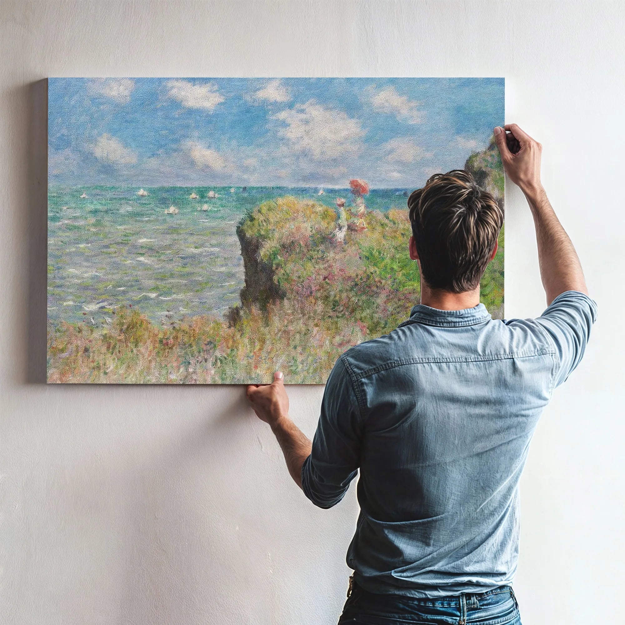 Cliff Walk At Pourville 1882 1 By Claude Monet Fine Art Print
