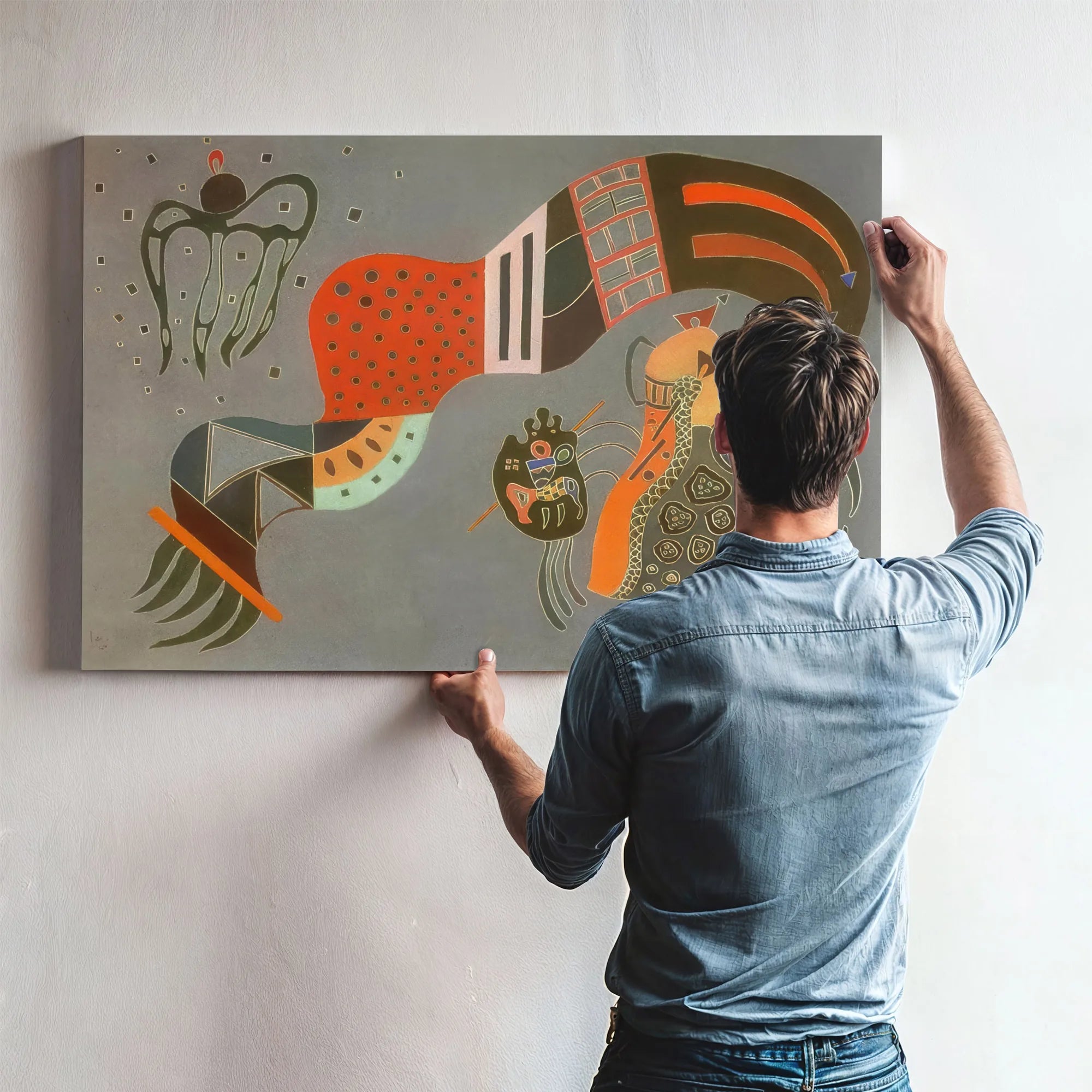 Tempered Elan 1944 By Wassily Kandinsky Fine Art Print