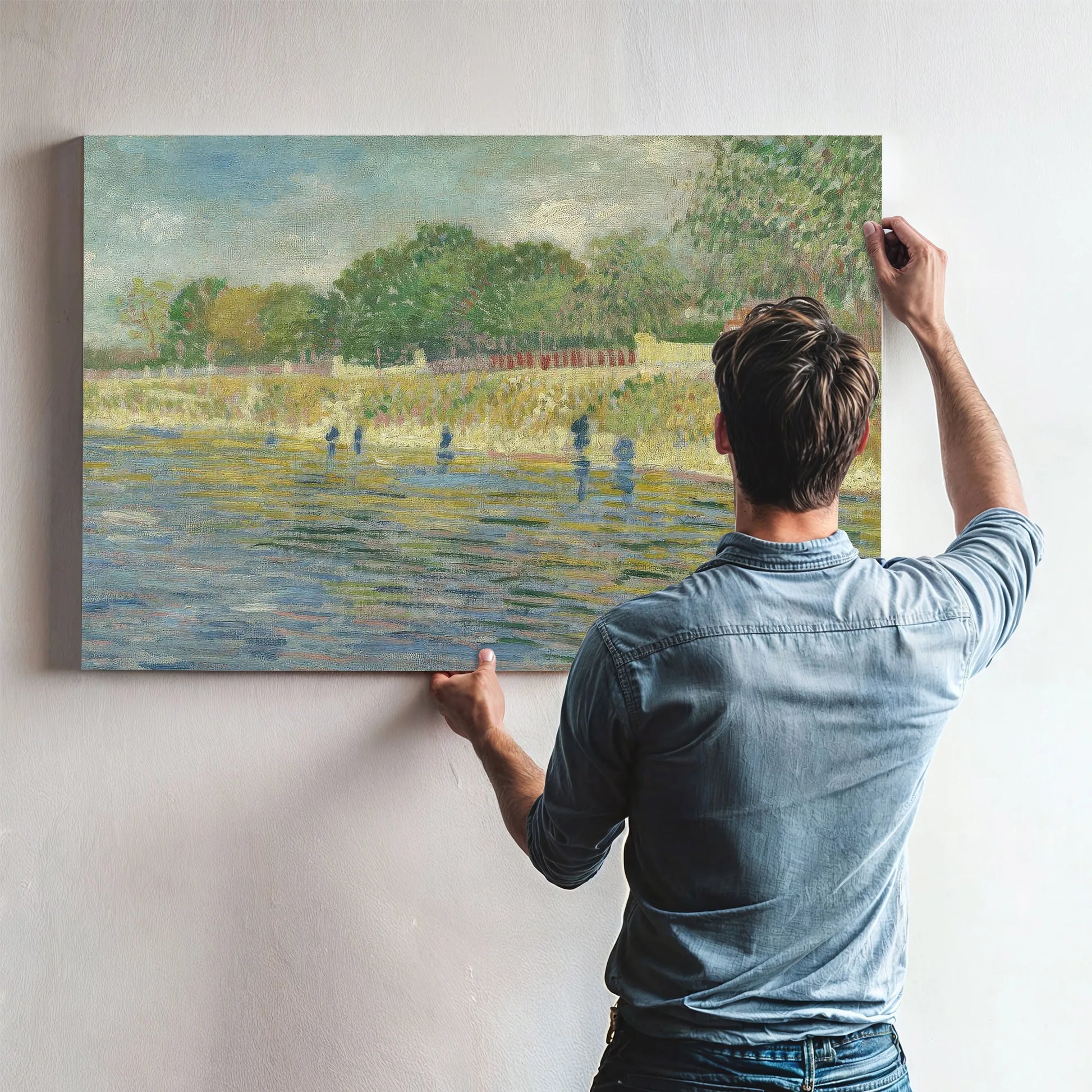 Bank Of The Seine By Vincent Van Gogh Fine Art Print