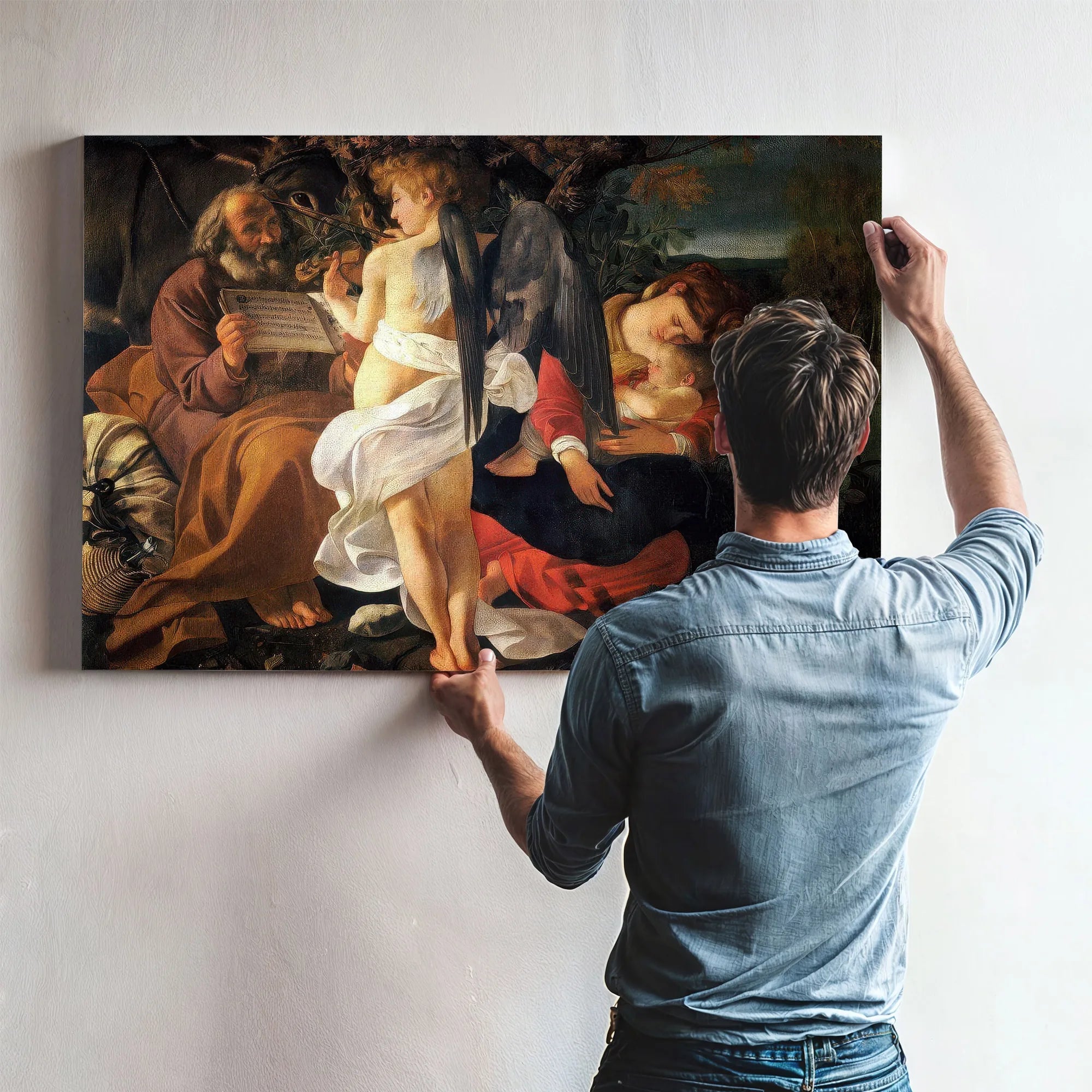 Rest On The Flight To Egypt By Caravaggio Fine Art Print