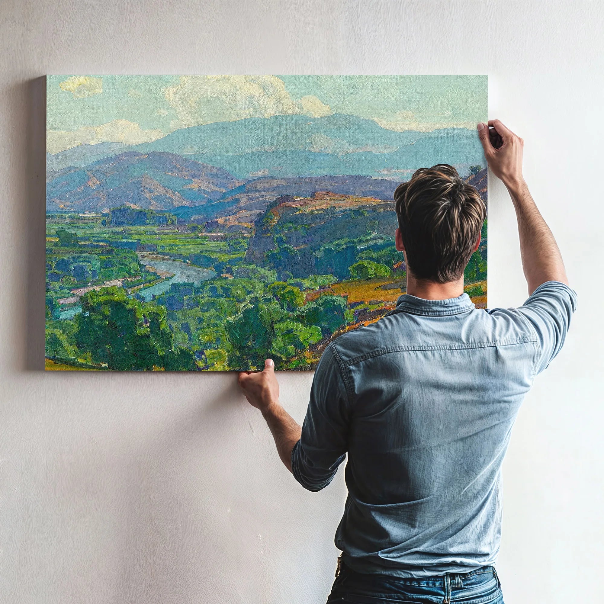 Misty Morning Santa Ana Canyon By William Wendt Fine Art Print