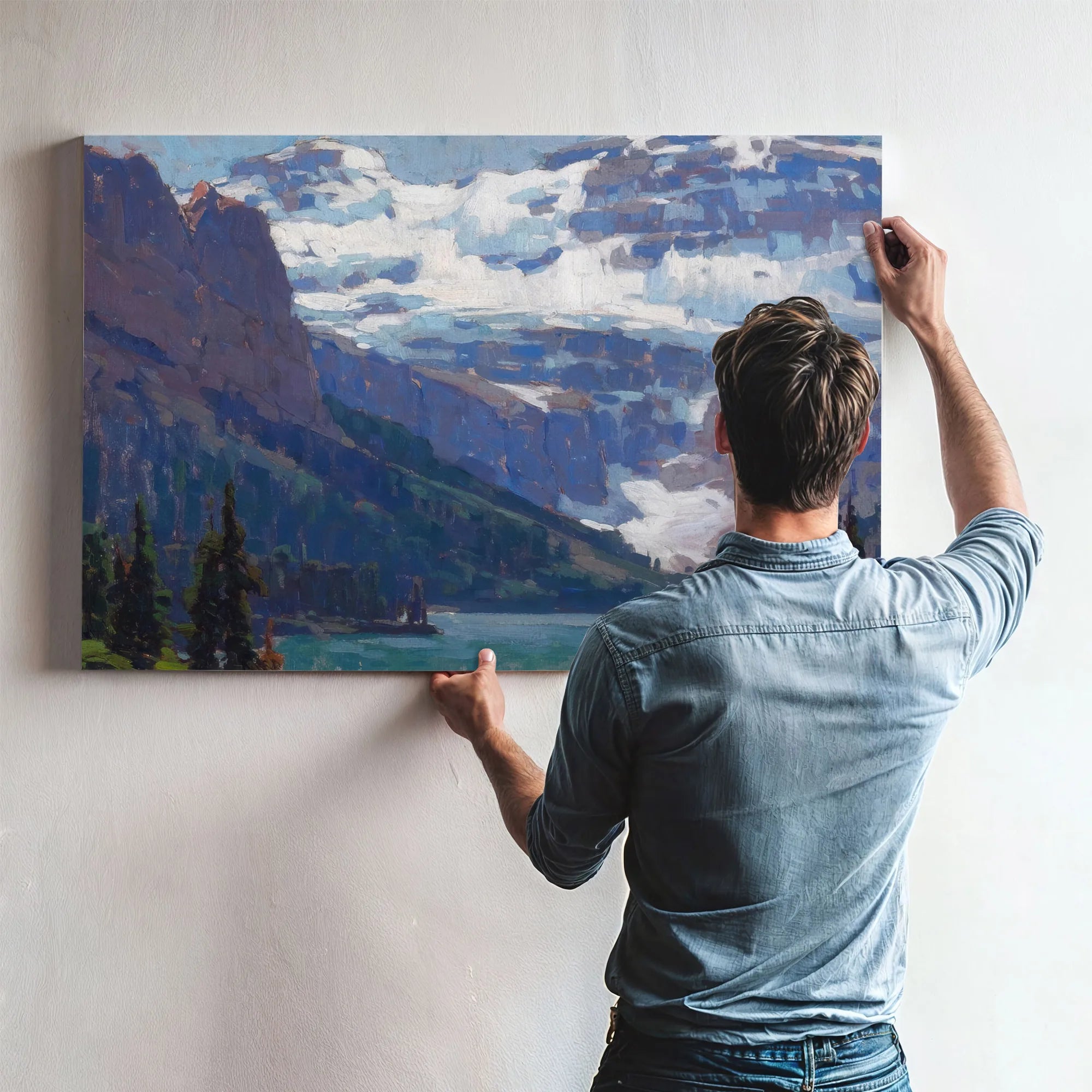 Victoria Glacier, Lake Louise By Edgar Payne Fine Art Print