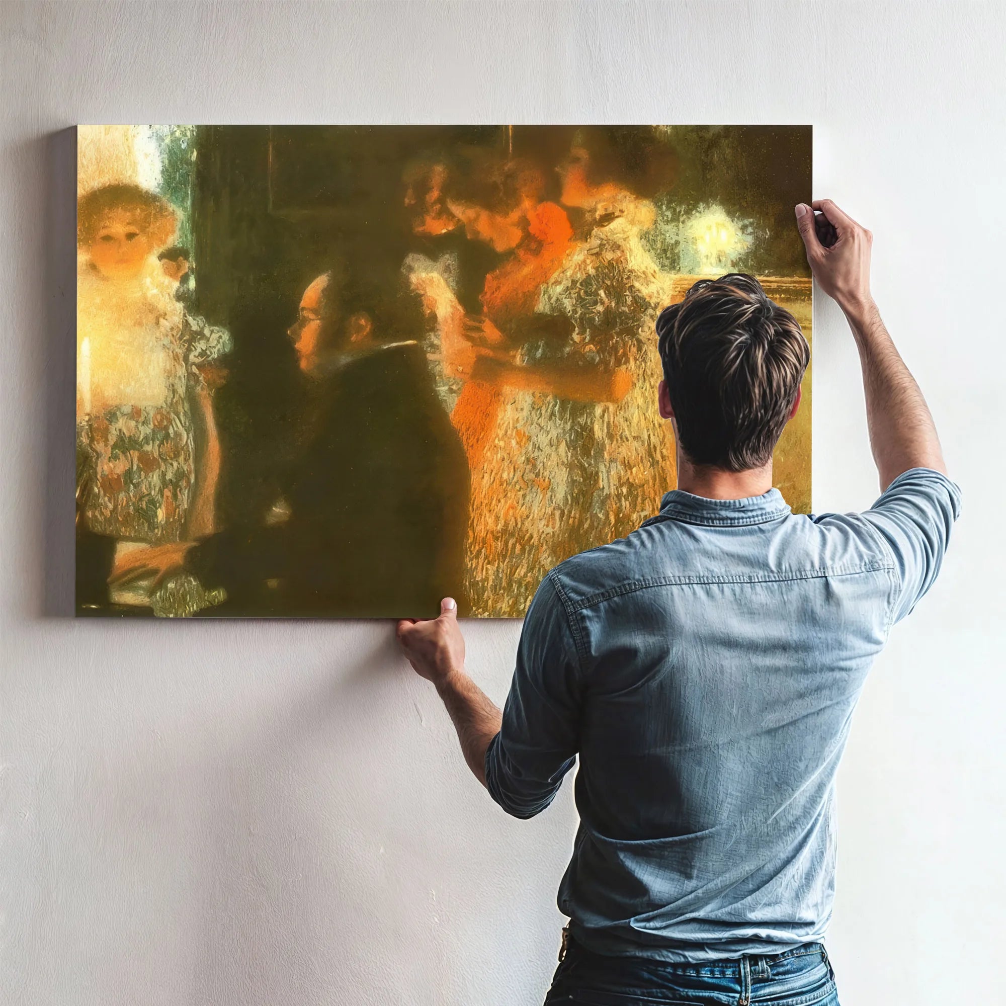 Schubert At Piano By Gustav Klimt Fine Art Print