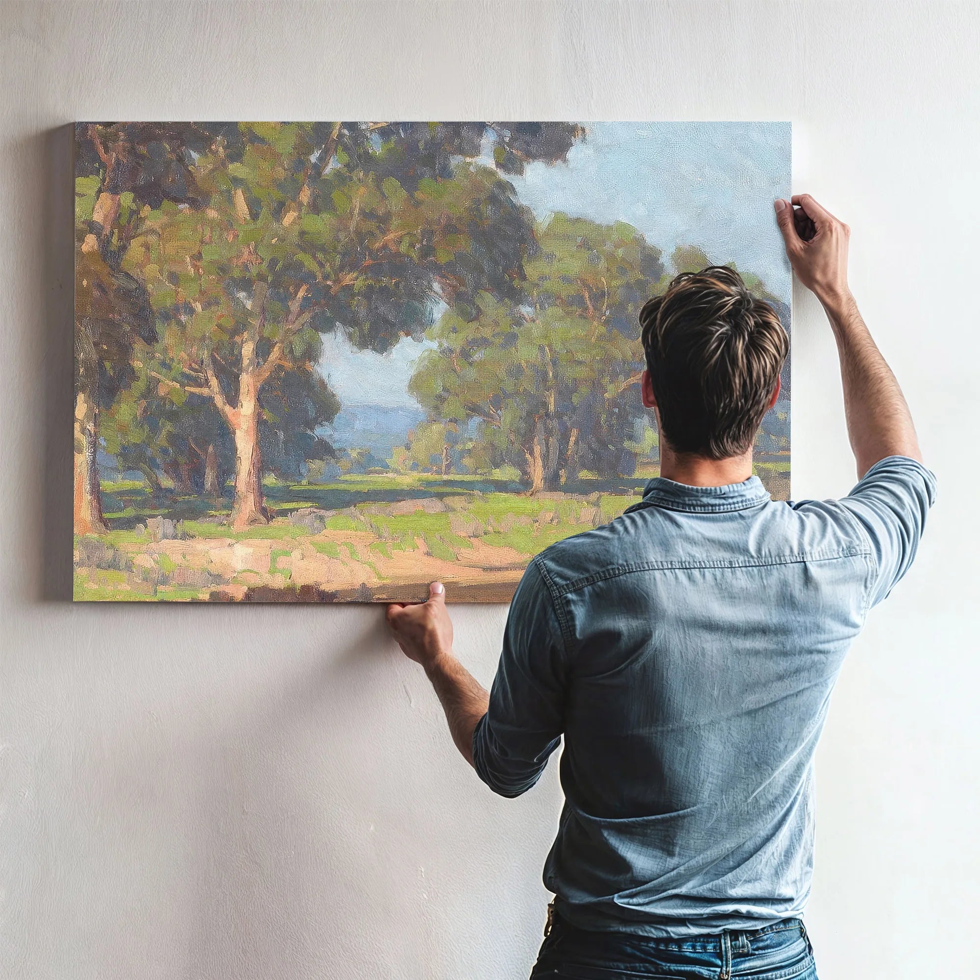 A Grove Of Trees In The Valley By Edgar Payne Fine Art Print