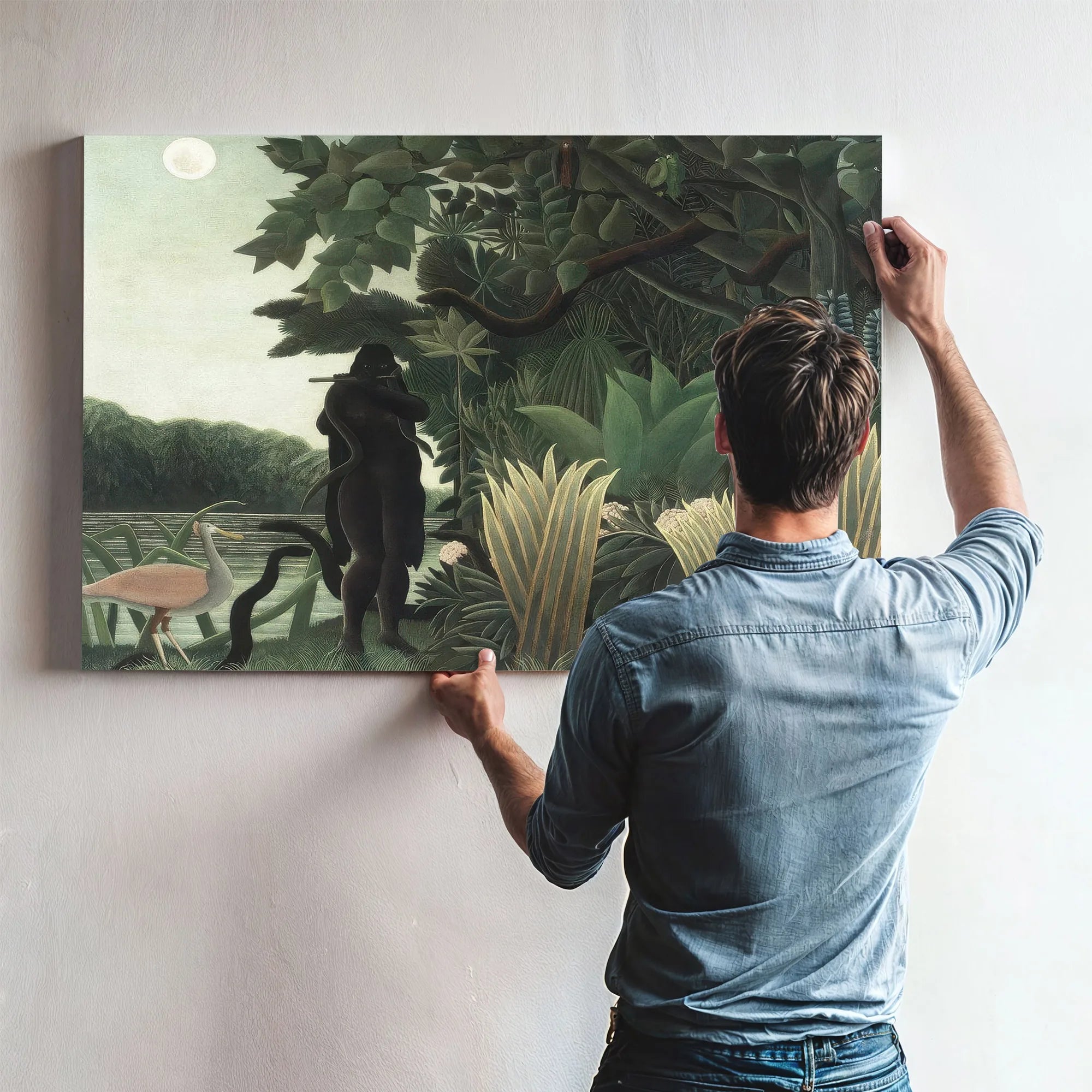 La Charmeuse De Serpents By Henri Julien Felix Rousseau Fine Art Print