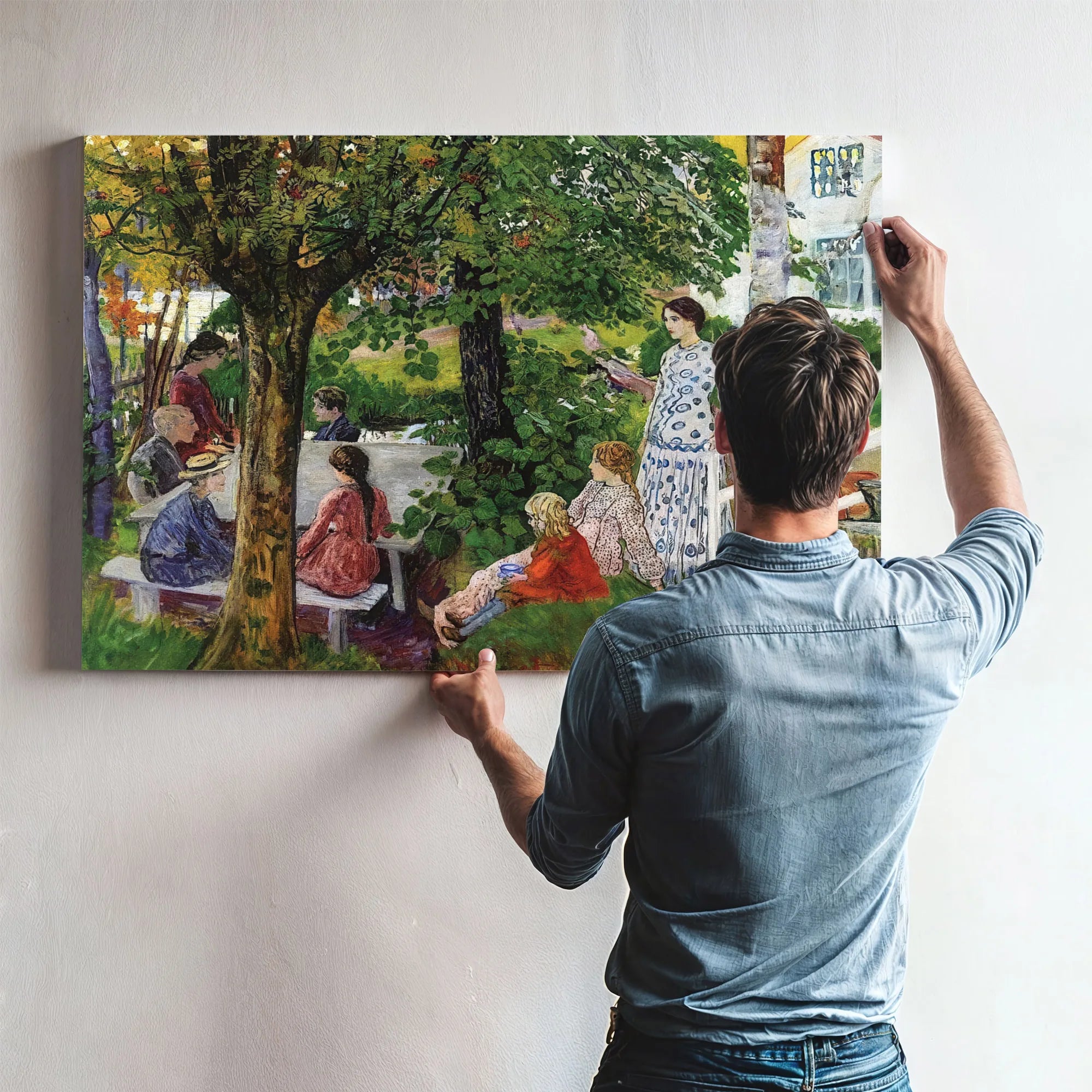 Birthday In The Garden By Nicolai Astrup Fine Art Print