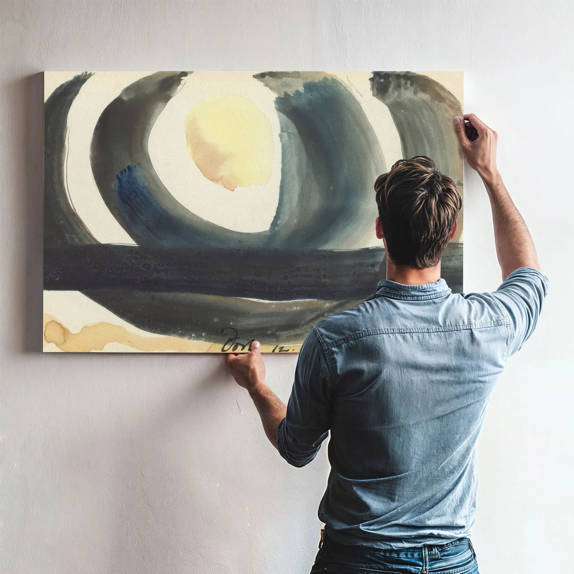 Sunrise Iii (Set Of Three) By Arthur Dove Fine Art Print