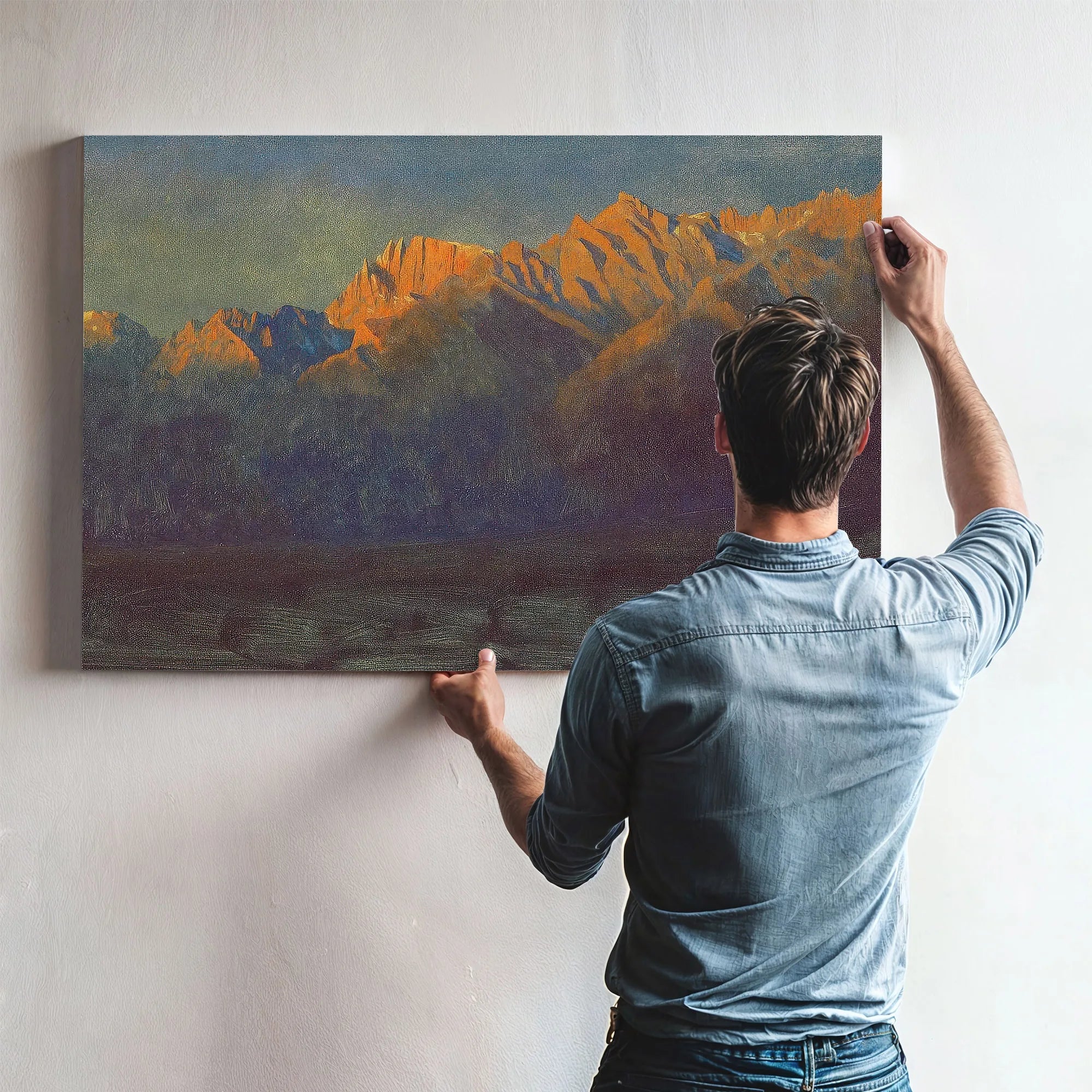 Sunrise In The Sierras By Albert Bierstadt Fine Art Print