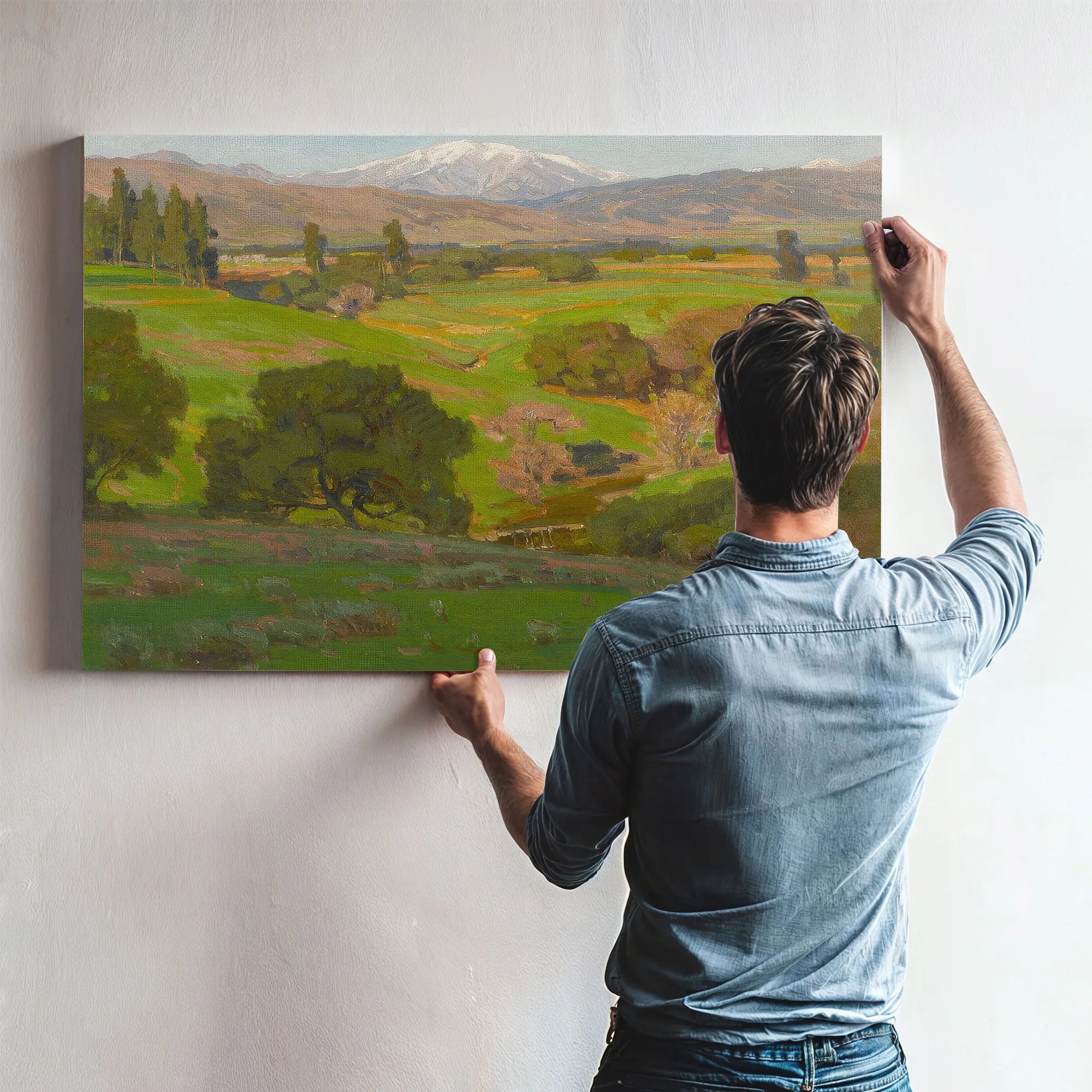A Vista Towards Mt. Baldy By William Wendt Fine Art Print