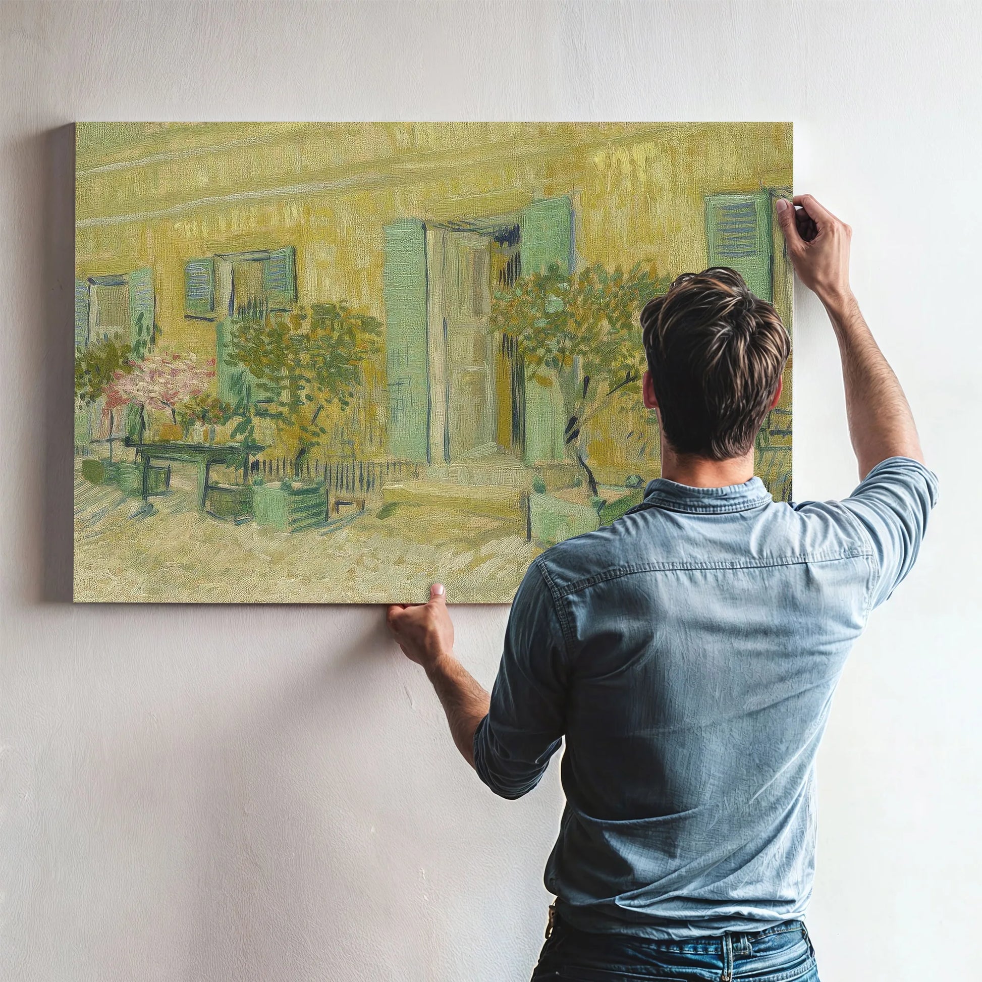 Exterior Of A Restaurant In Asnières By Vincent Van Gogh Fine Art Print