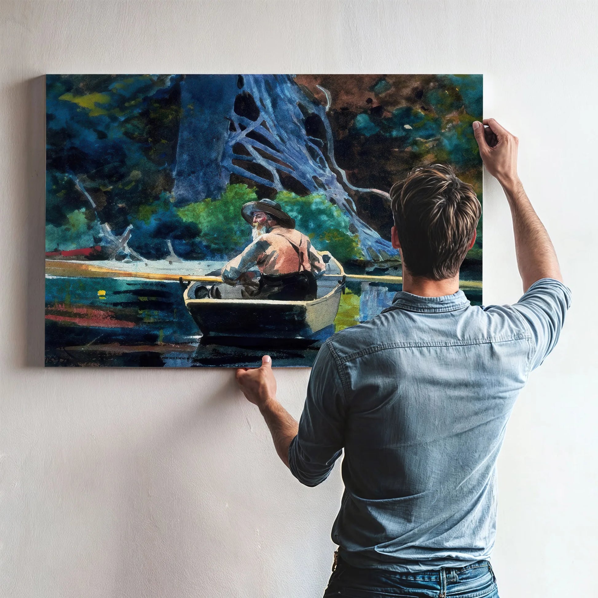 The Adirondacks Guide By Winslow Homer Fine Art Print