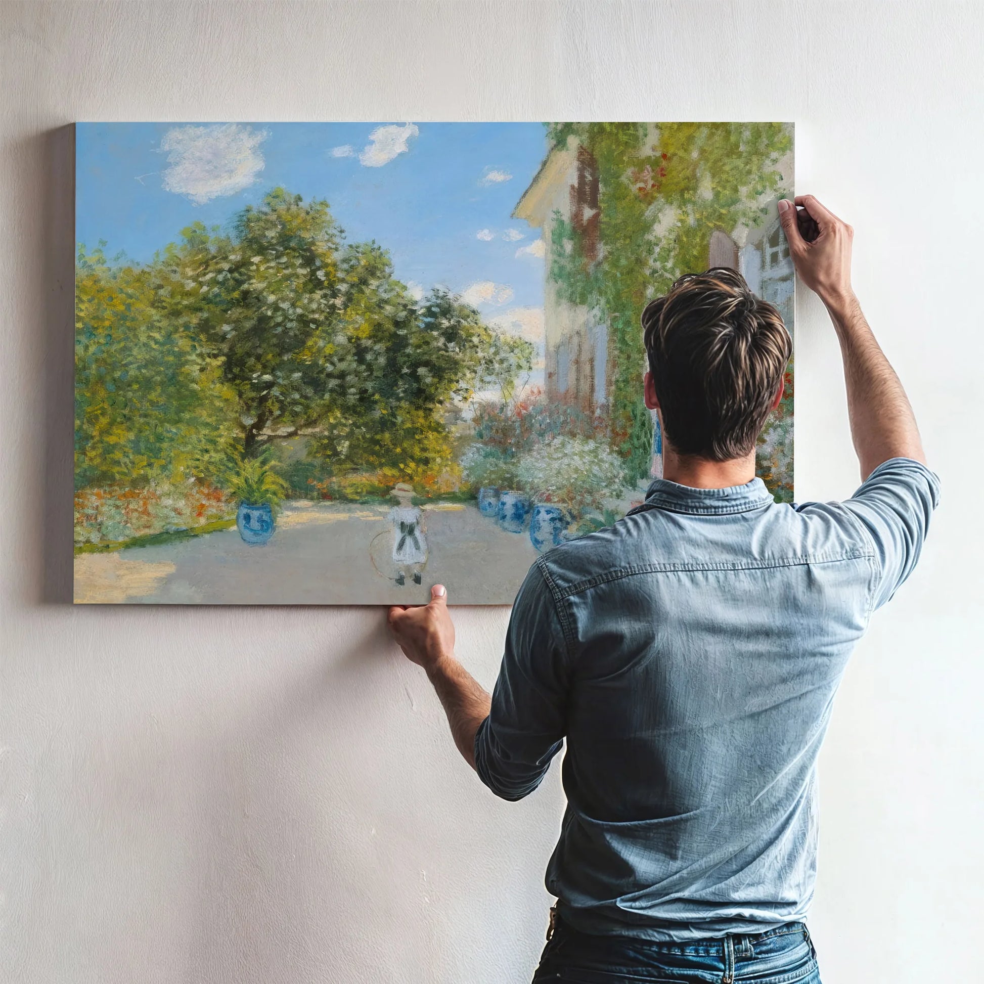 The Artist's House At Argenteuil By Claude Monet Fine Art Print